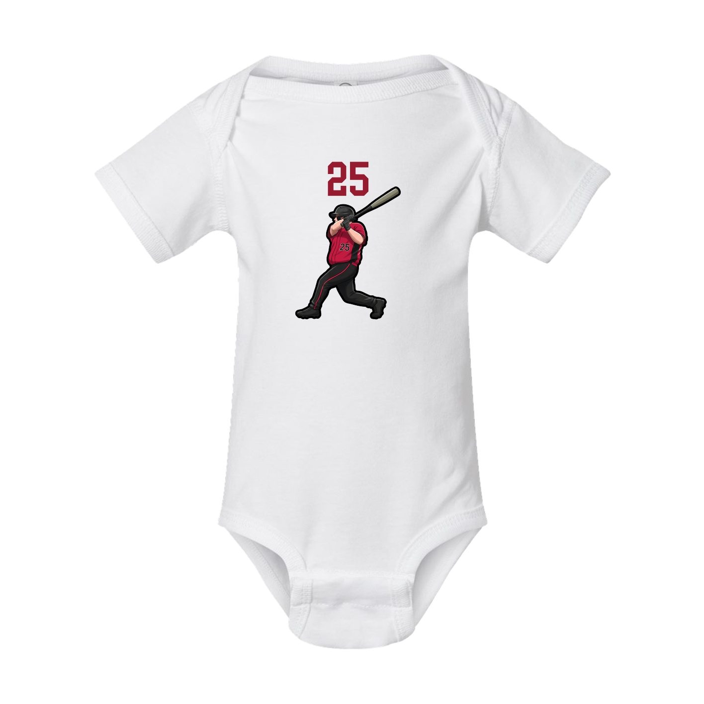 Baby Onesie — Number Top in White