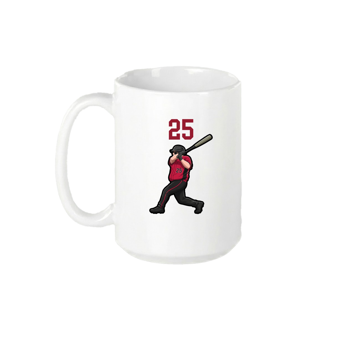 15oz Coffee Mug — Number Top in White
