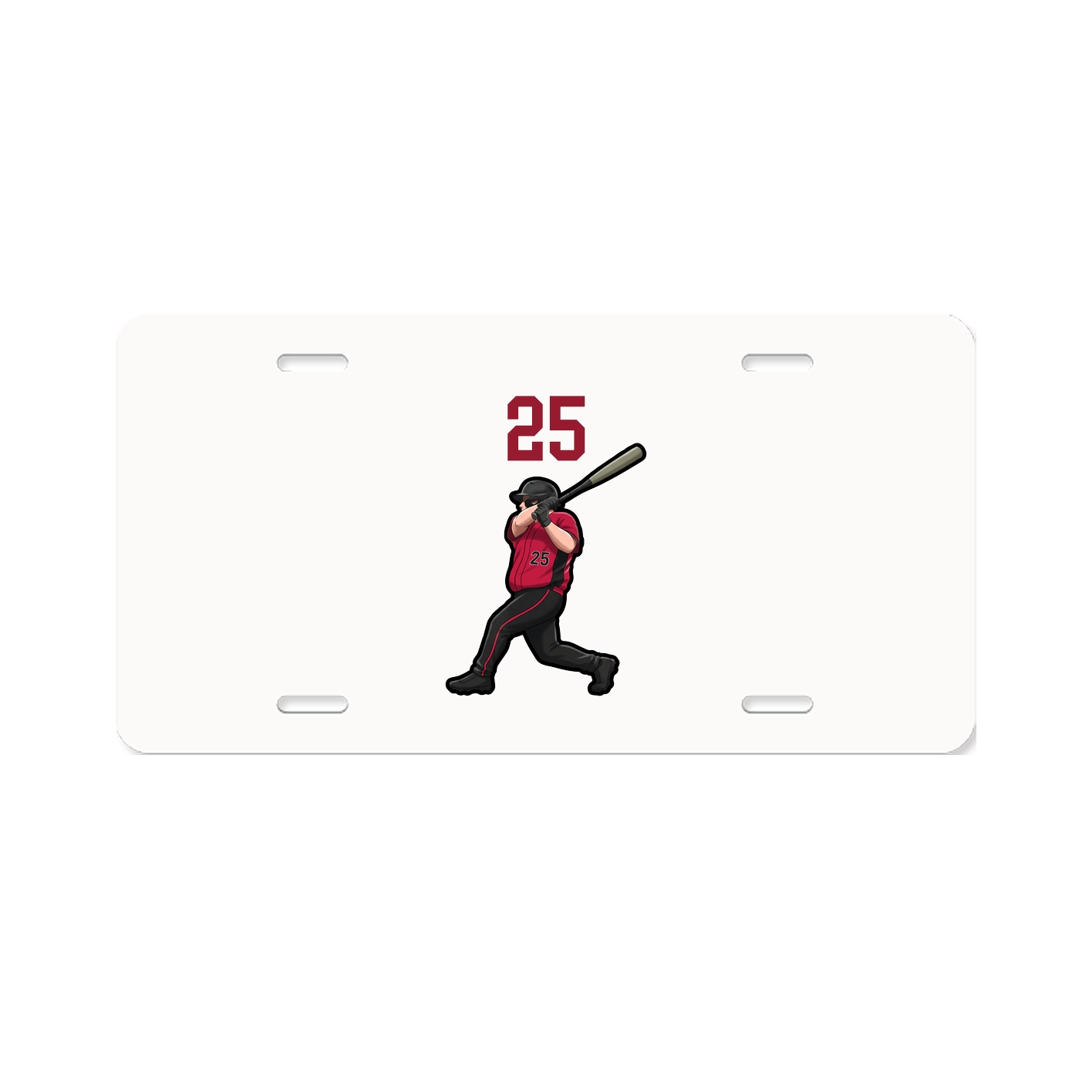 License Plate — Number Top in Classic