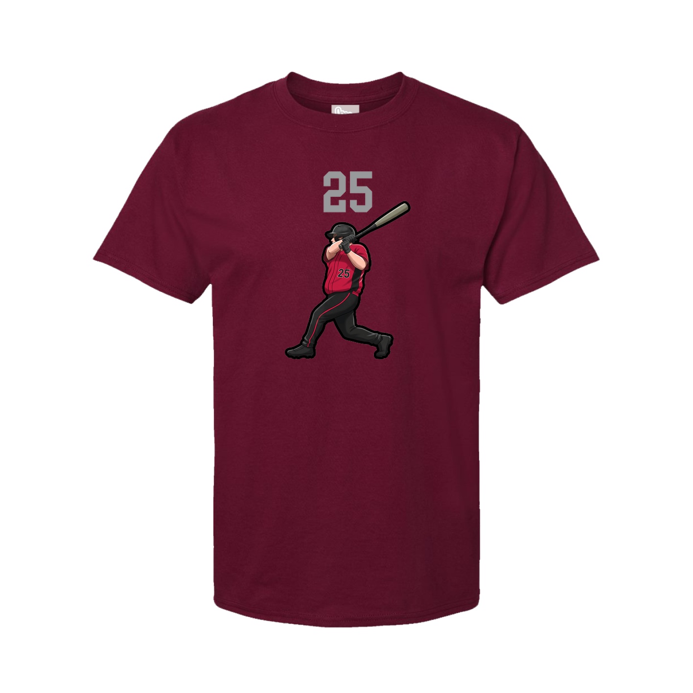 Tee — Number Top in Cardinal