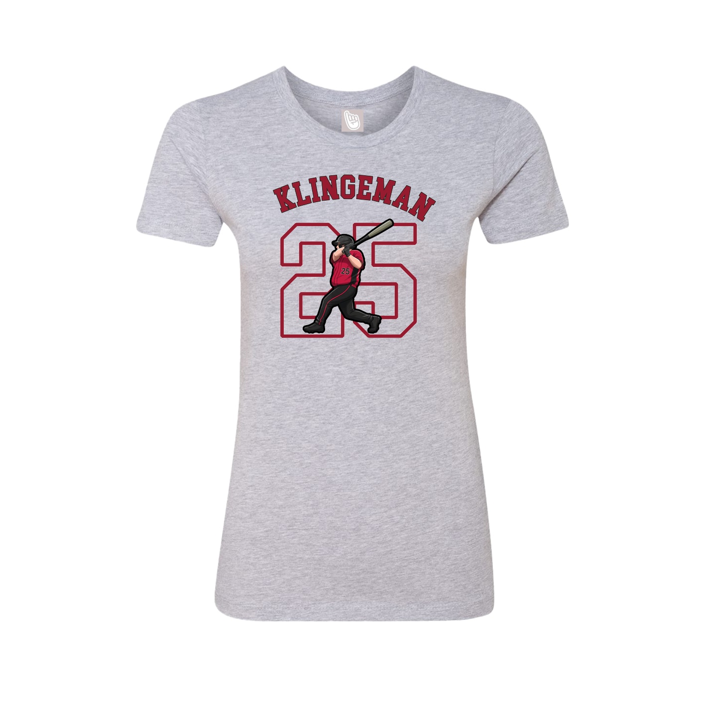 Fitted Women's Tee — Shirsey Arch in Grey