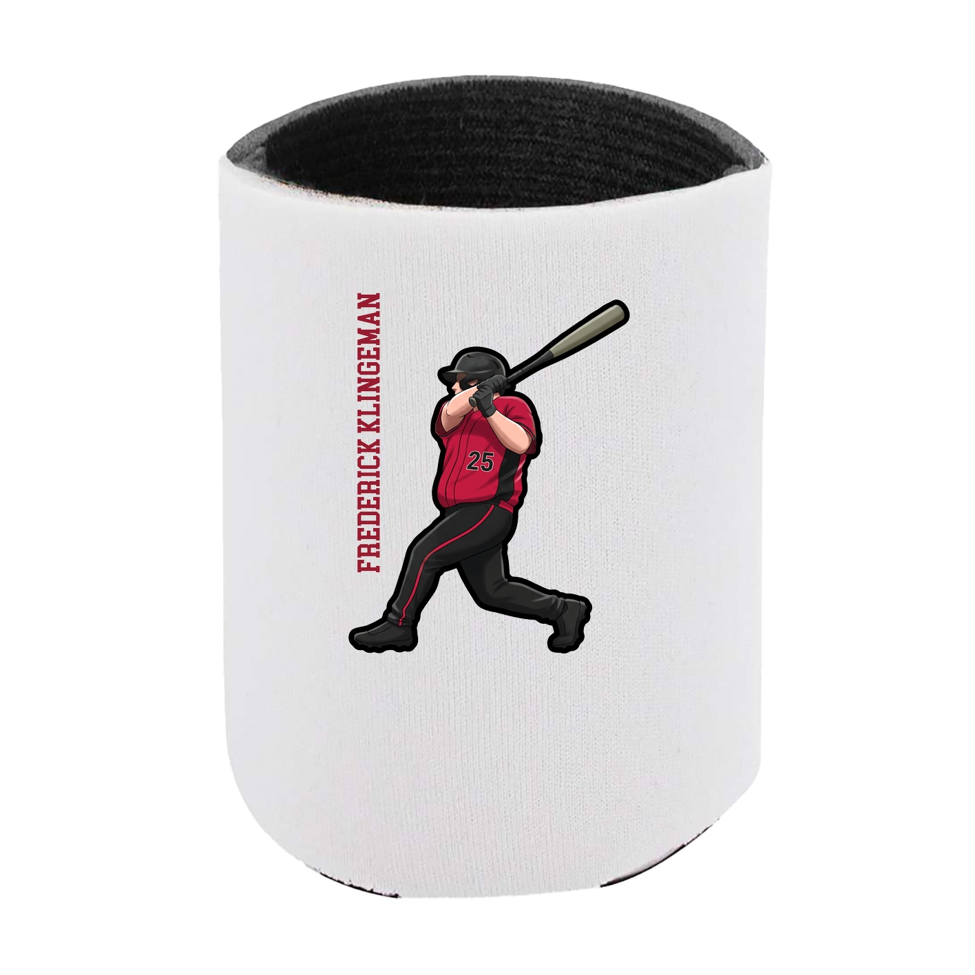 Can Holder — Name Vertical in White