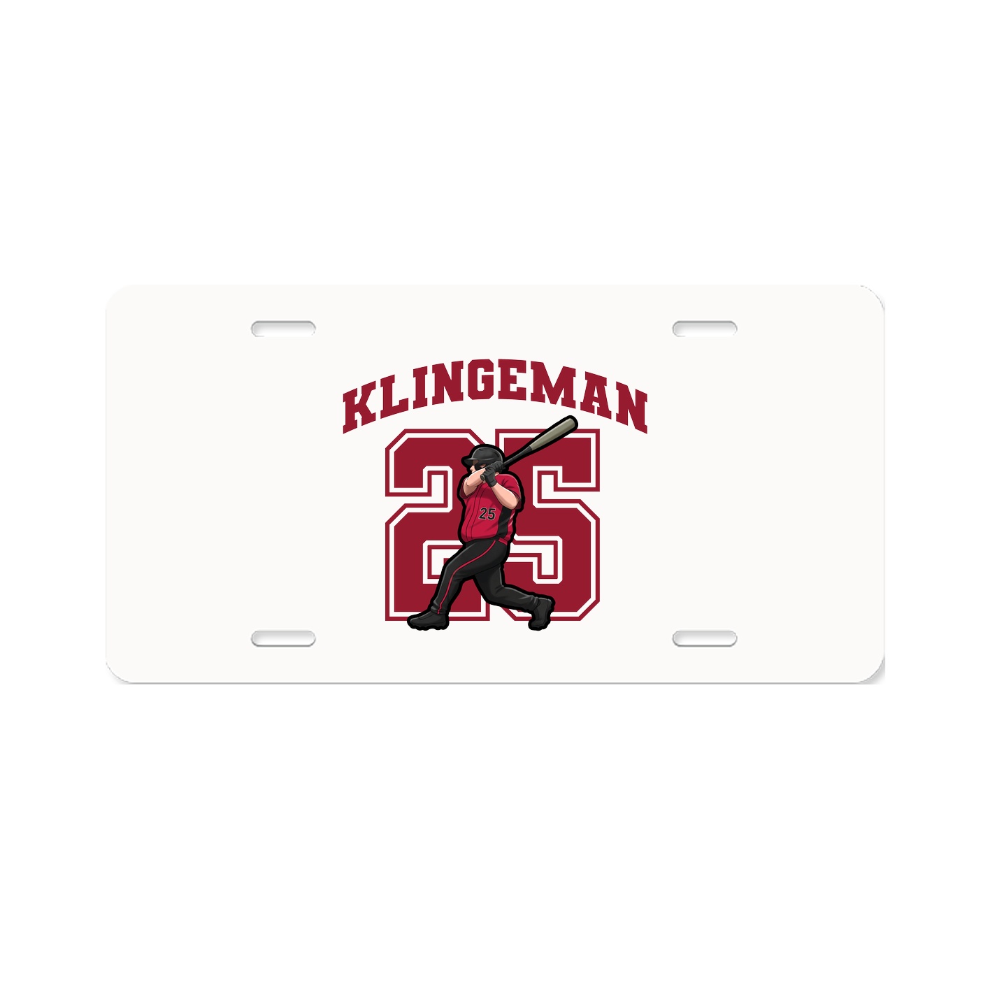 License Plate — Number in Classic