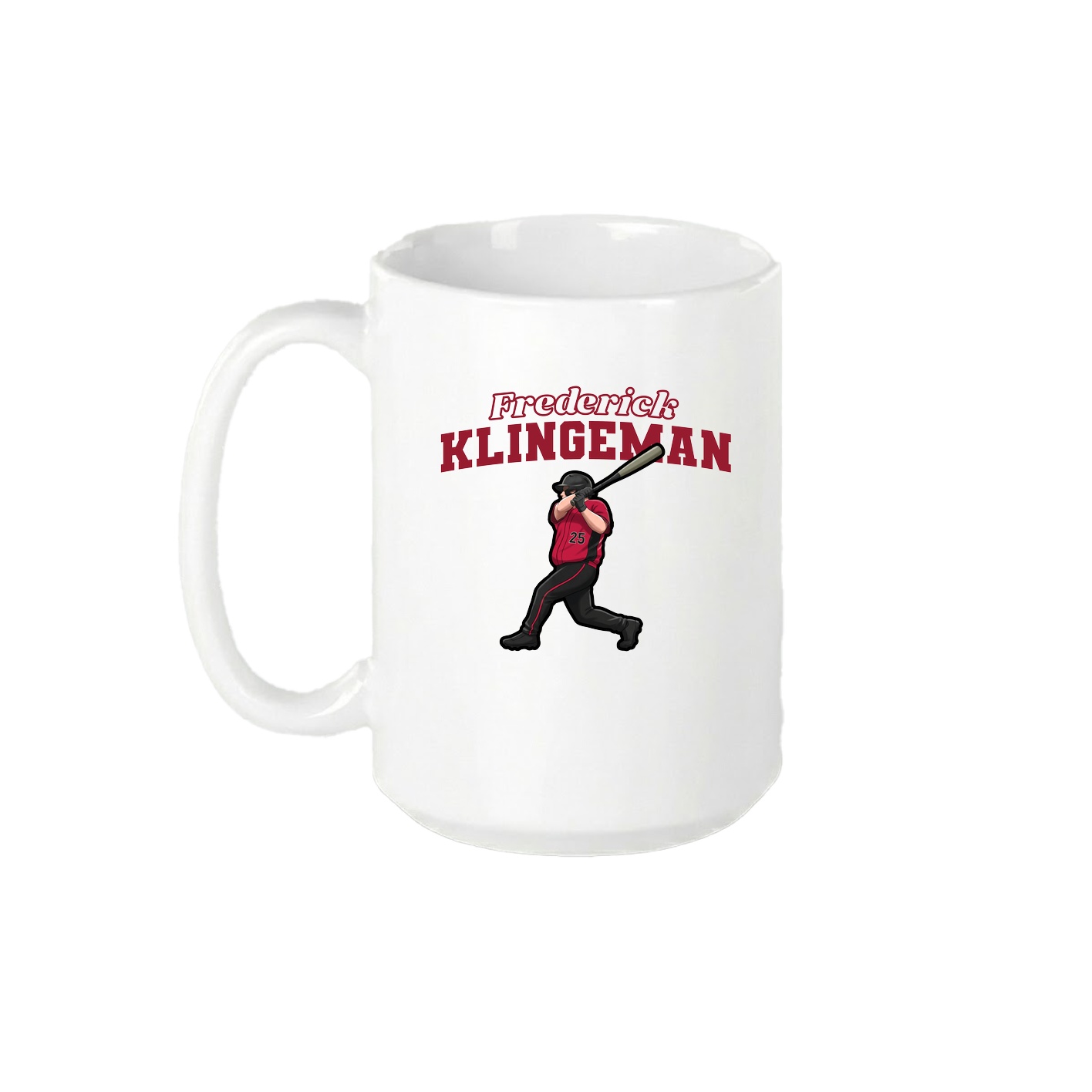 15oz Coffee Mug — Name Arch in White