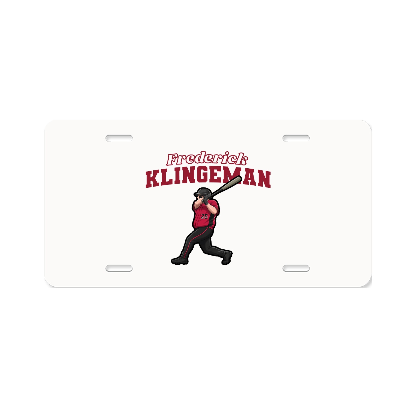 License Plate — Name Arch in Classic