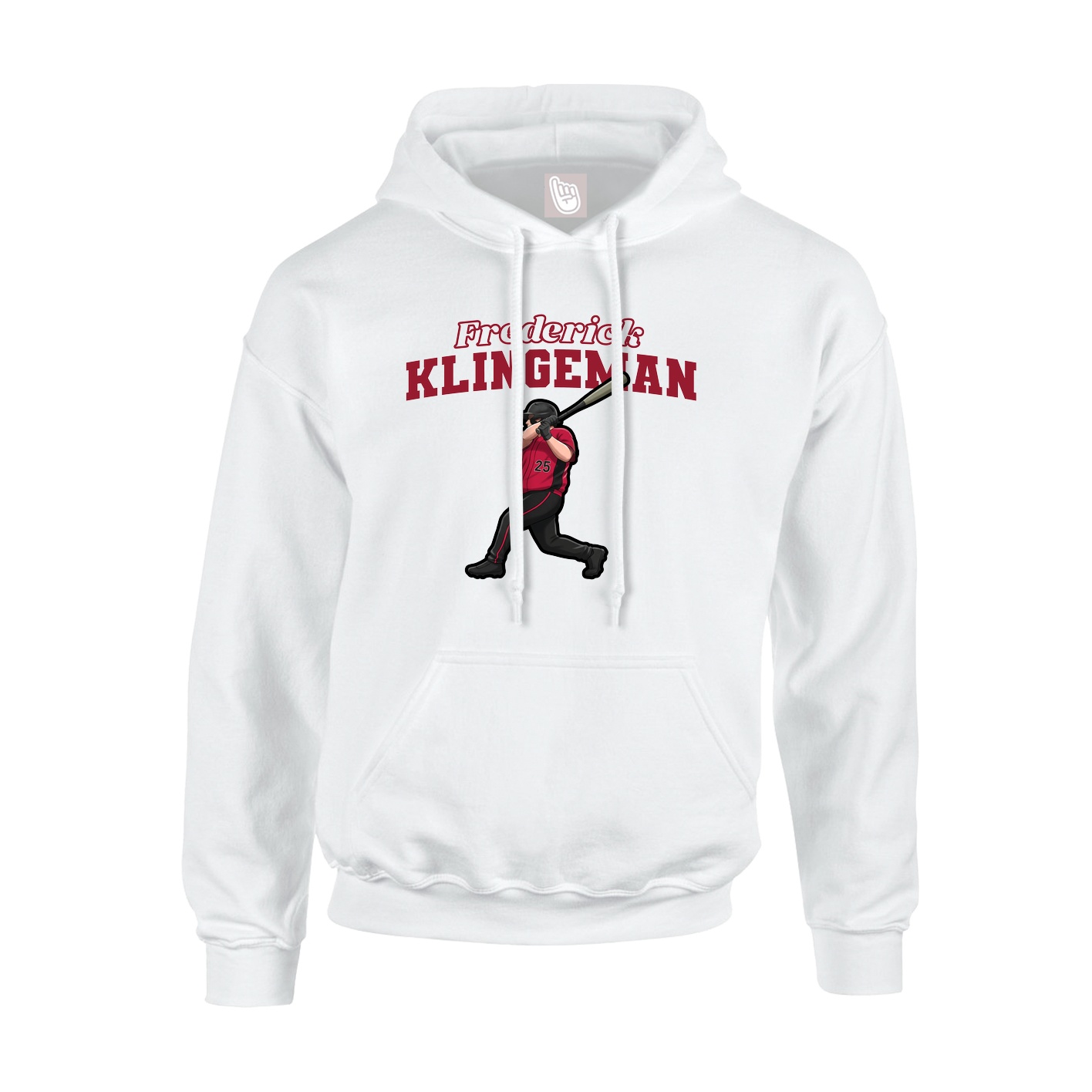 Hoodie — Name Arch in White