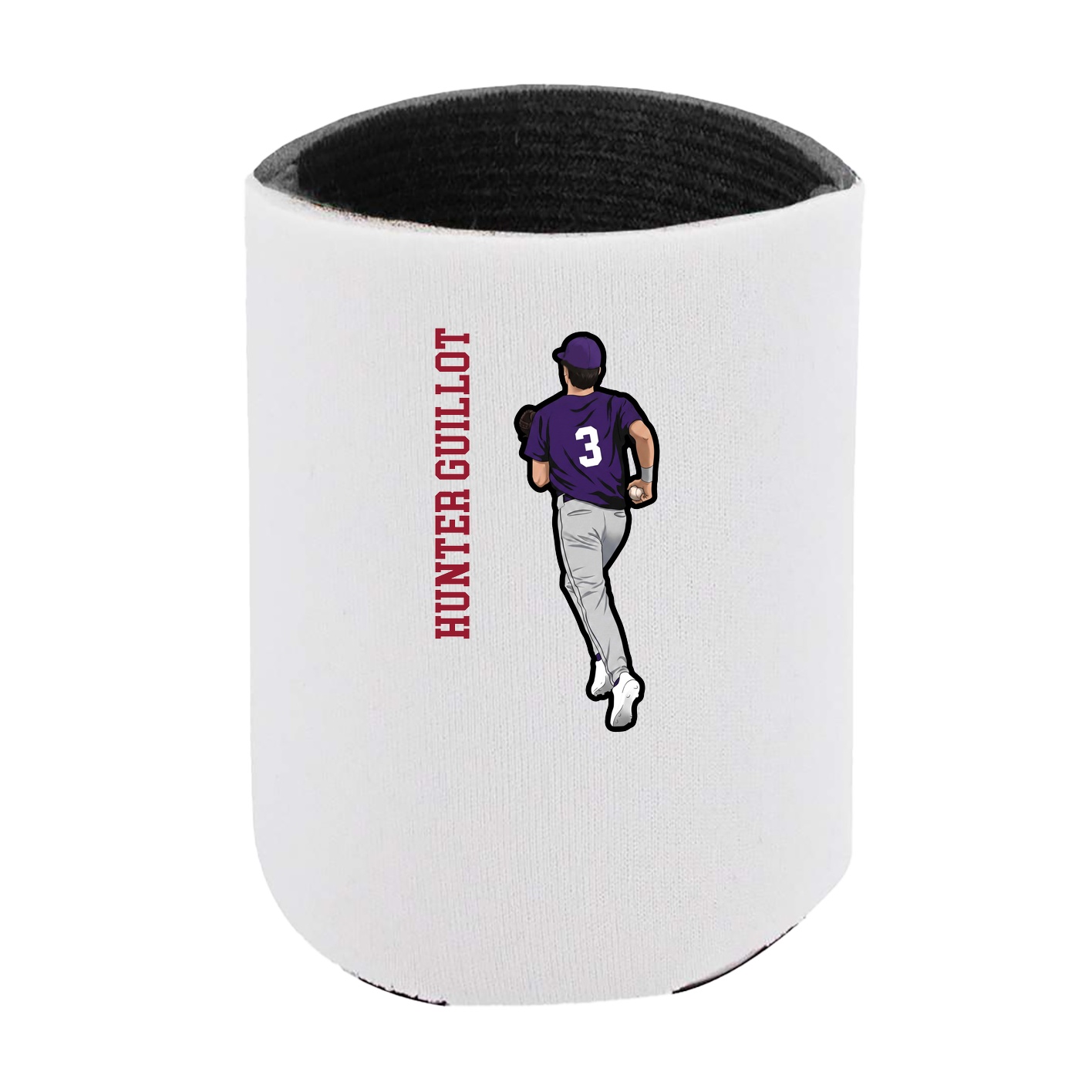Can Holder — Name Vertical in White