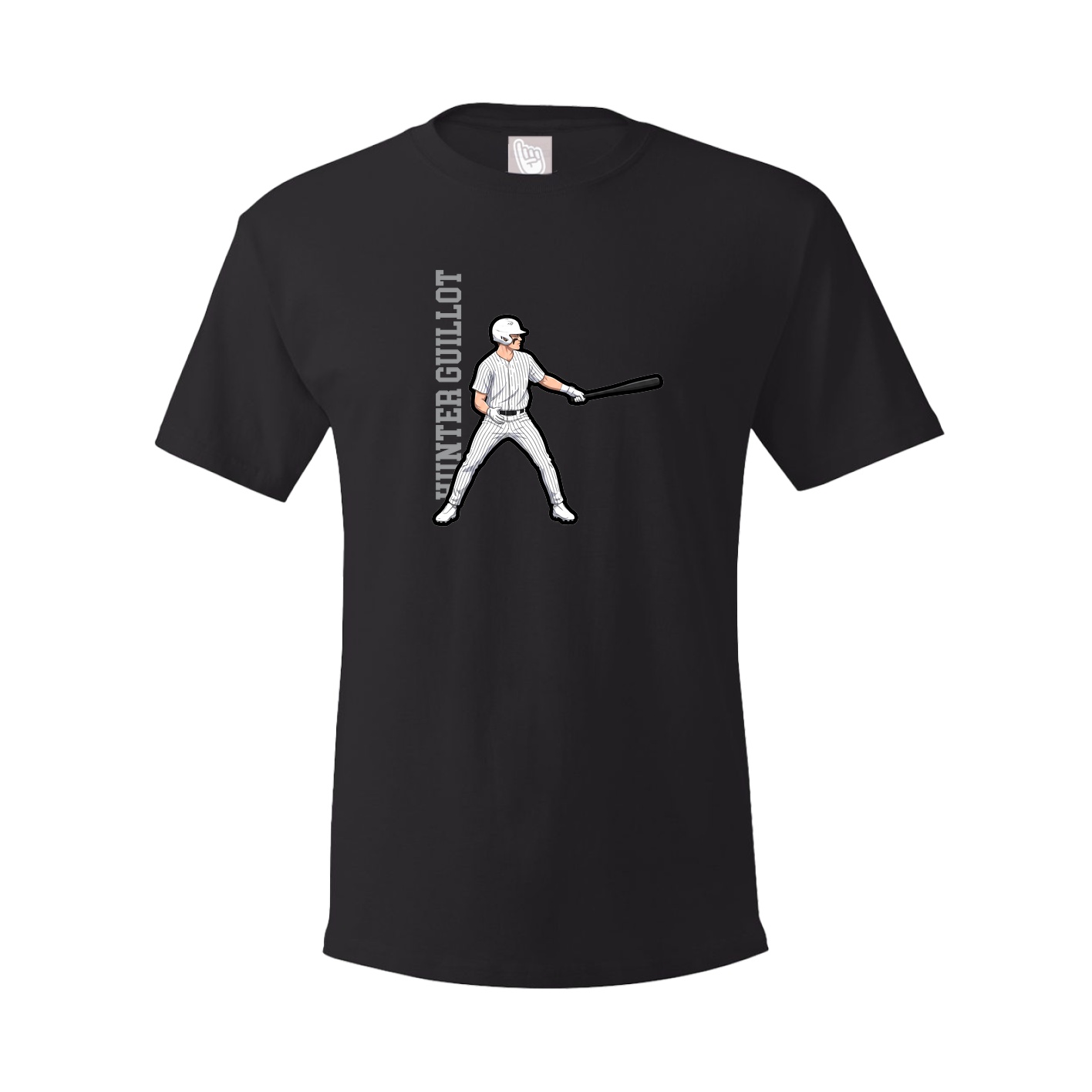 Tee — Name Vertical in Black