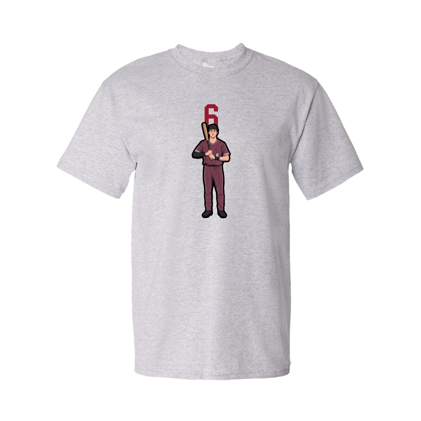 Youth Tee — Number Top in Grey