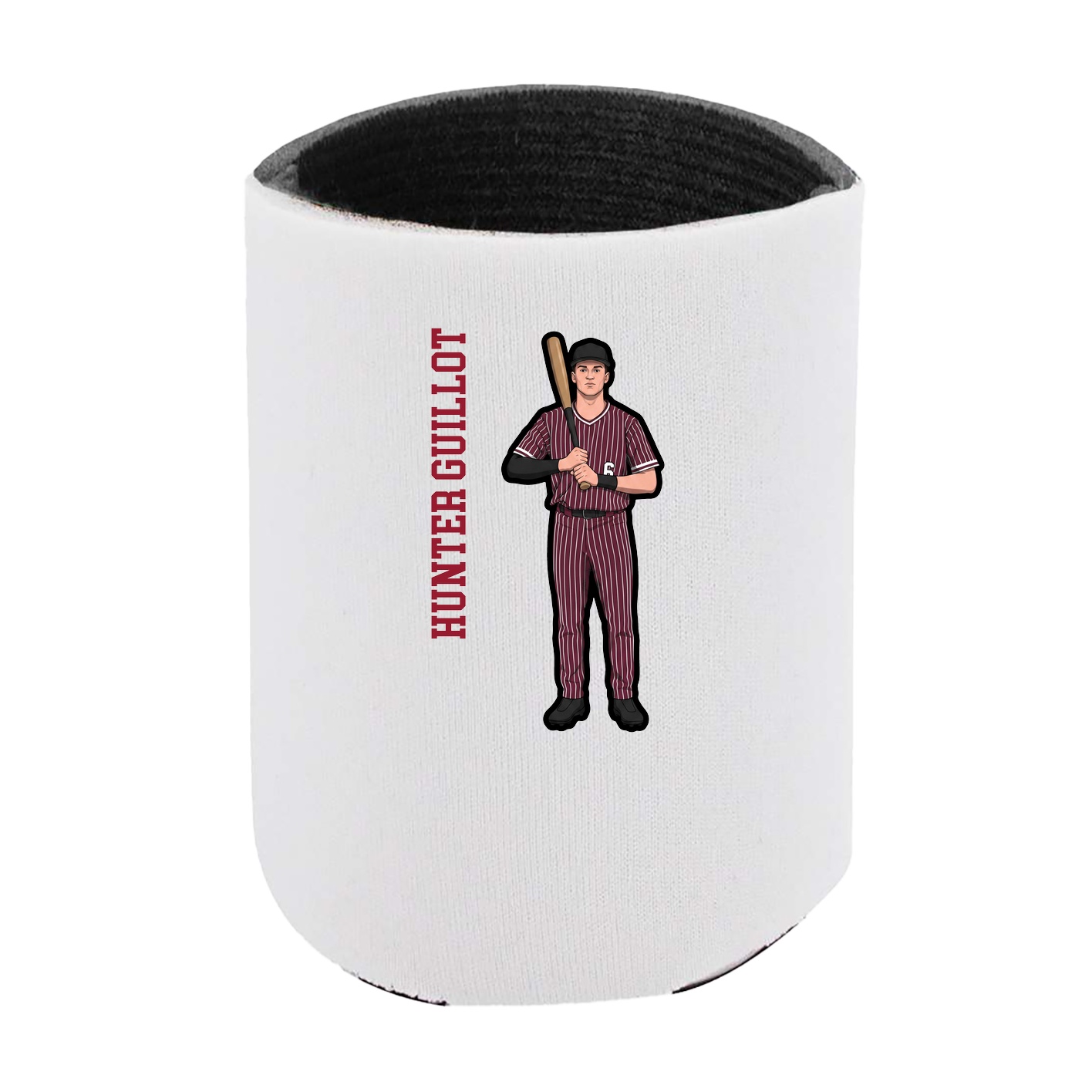 Can Holder — Name Vertical in White