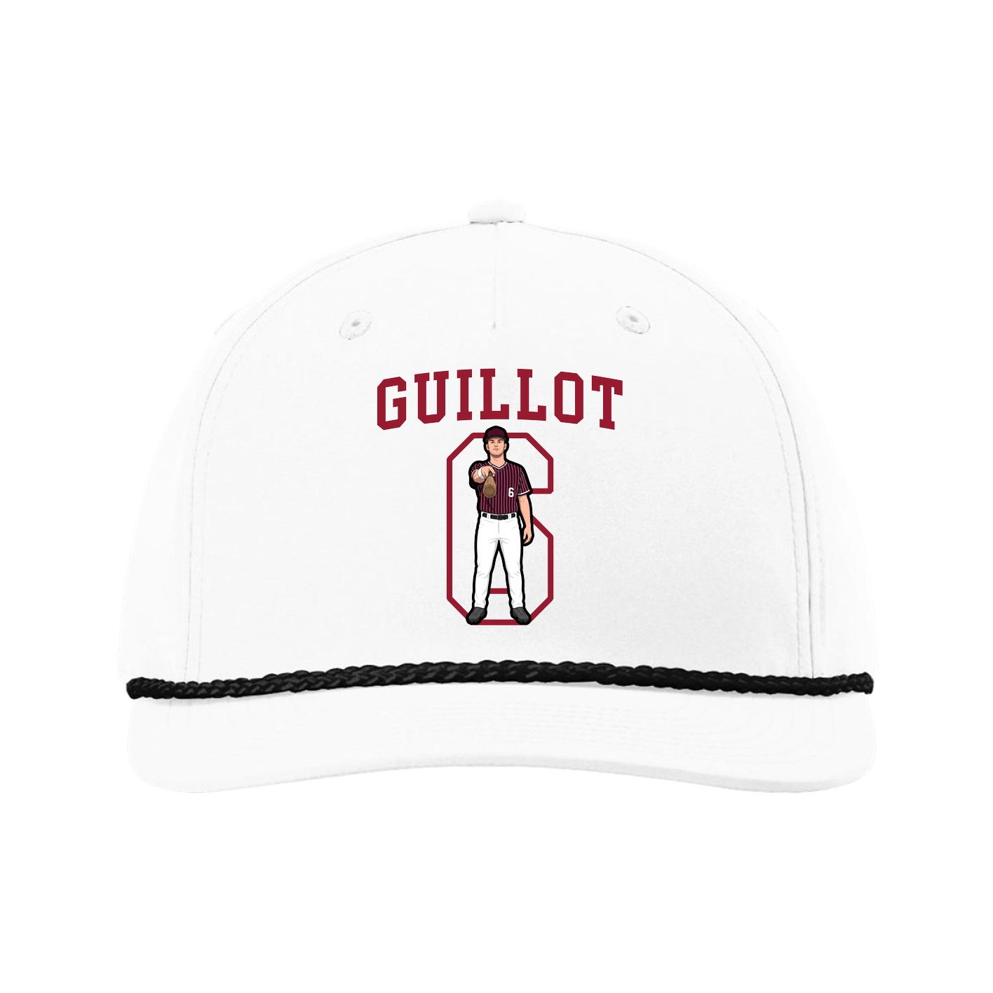 Five-Panel Classic Rope Cap — Shirsey in White