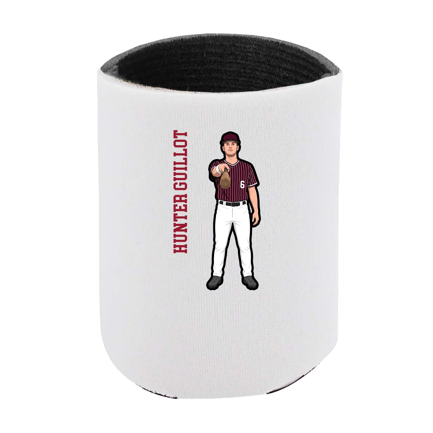 Can Holder — Name Vertical in White