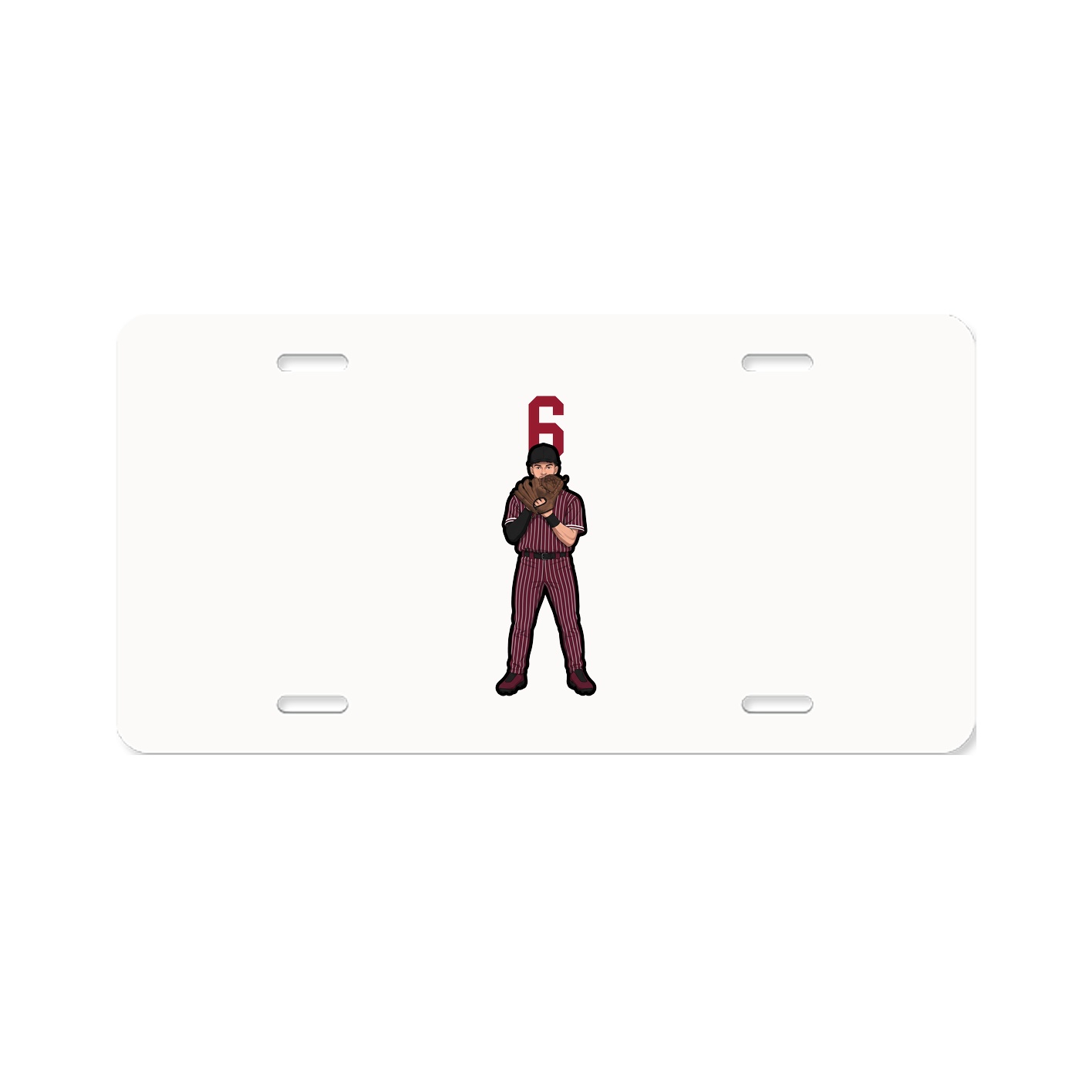 License Plate — Number Top in Classic