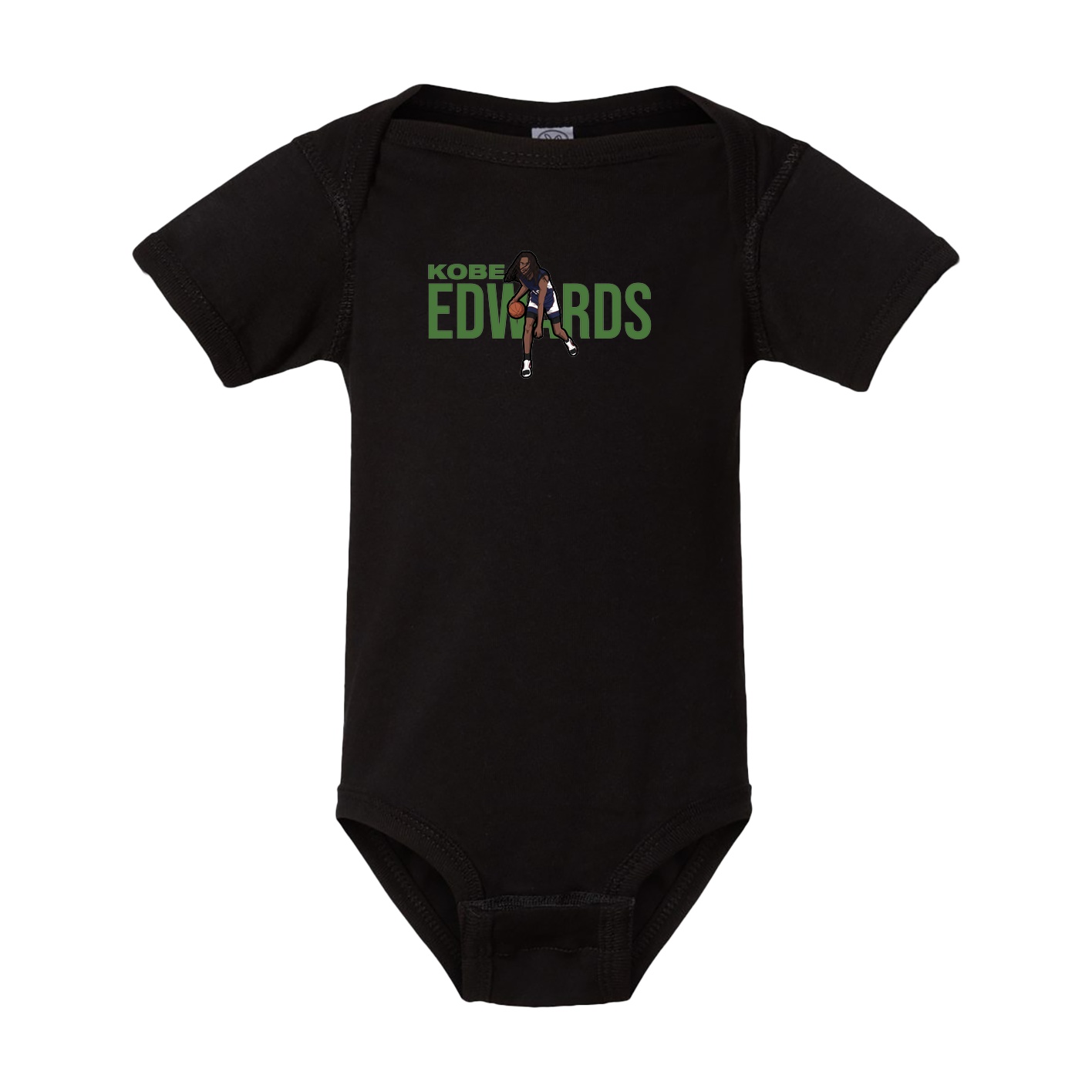 Baby Onesie — Player Name in Black