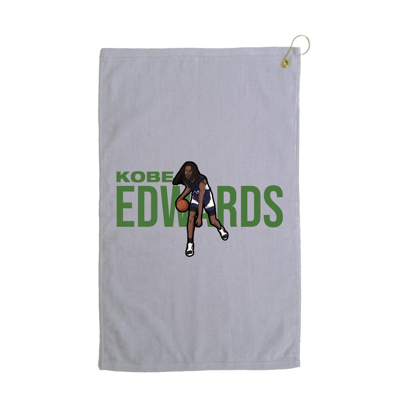 Golf Towel — Player Name in Grey