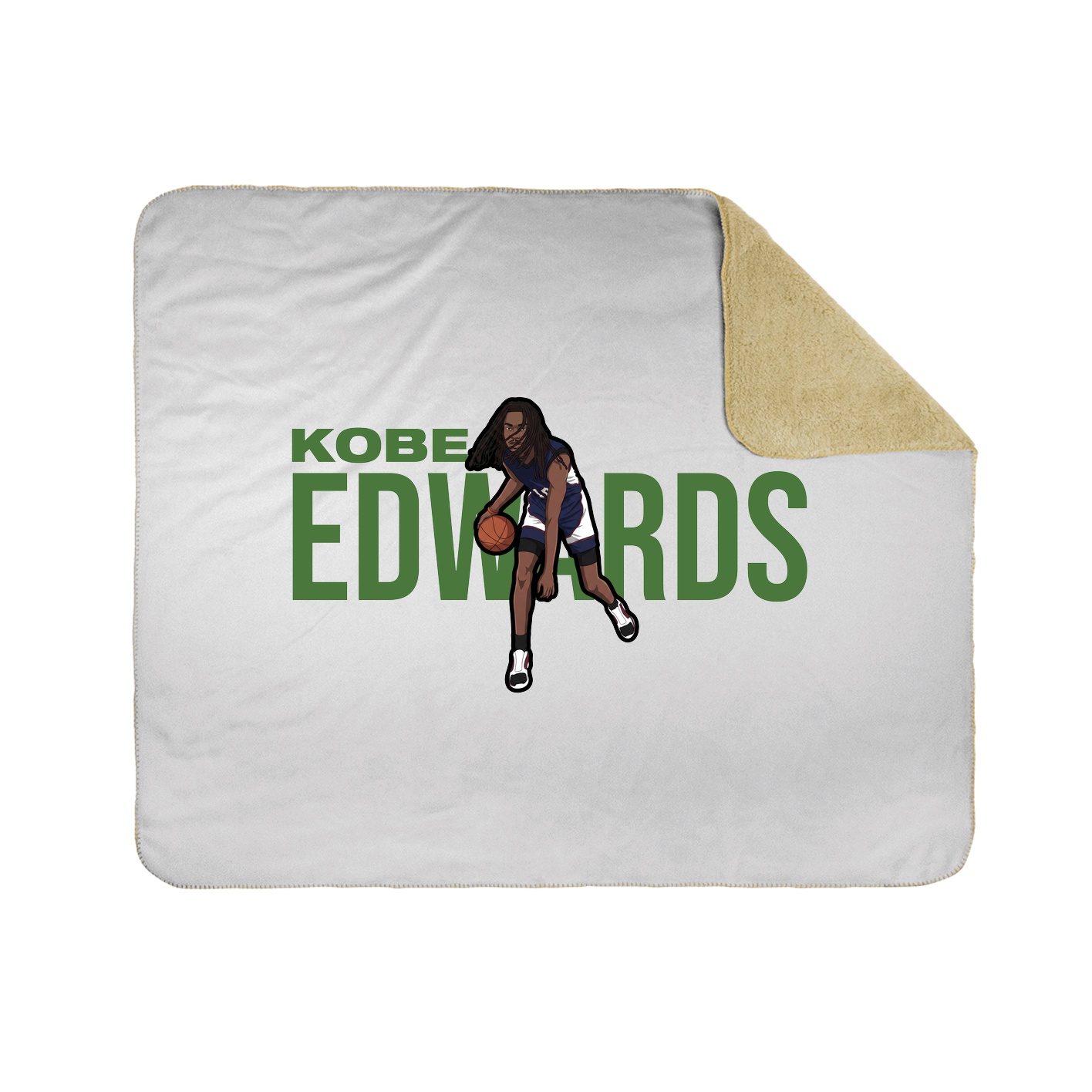 Throw Blanket — Player Name in White