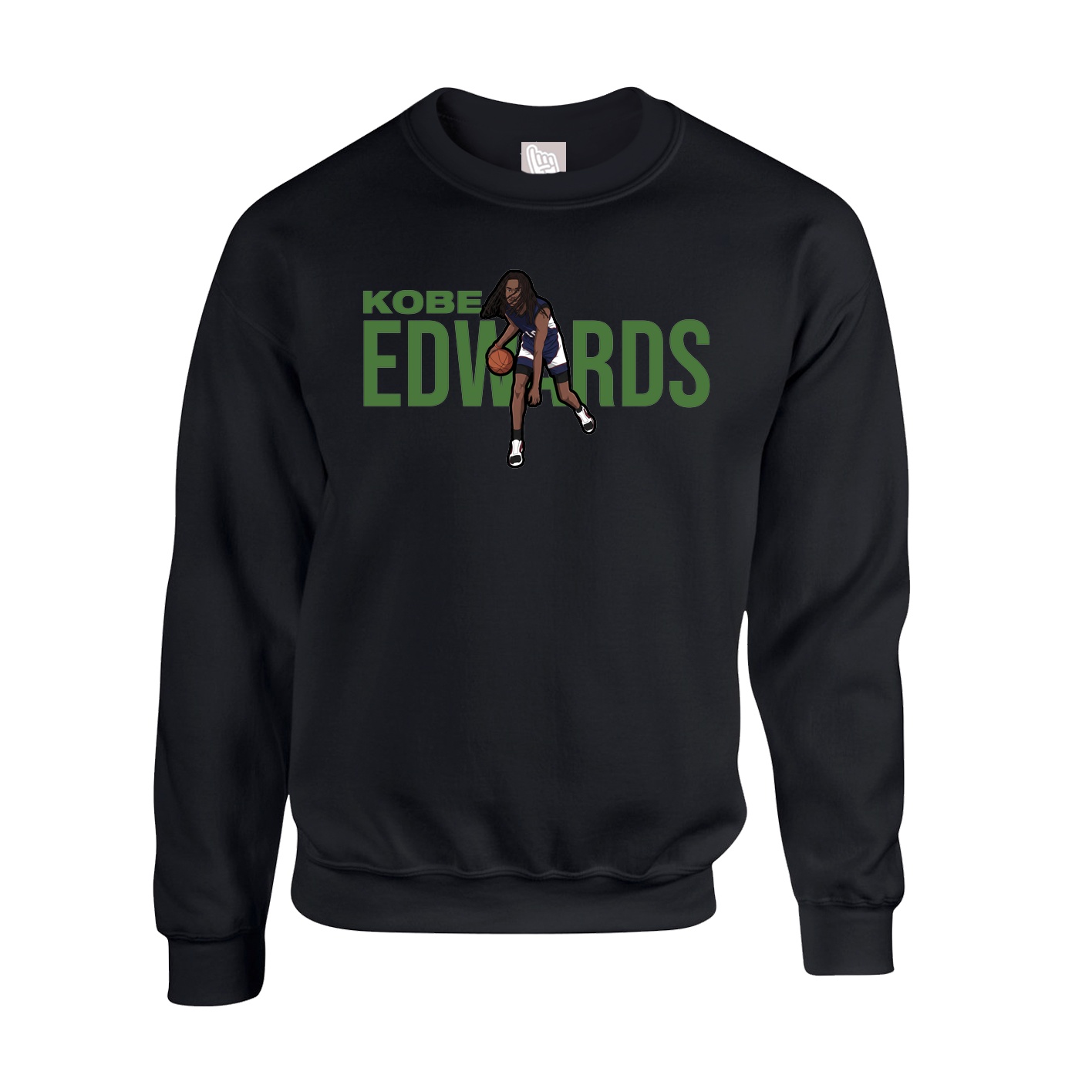 Fleece Crew — Player Name in Black