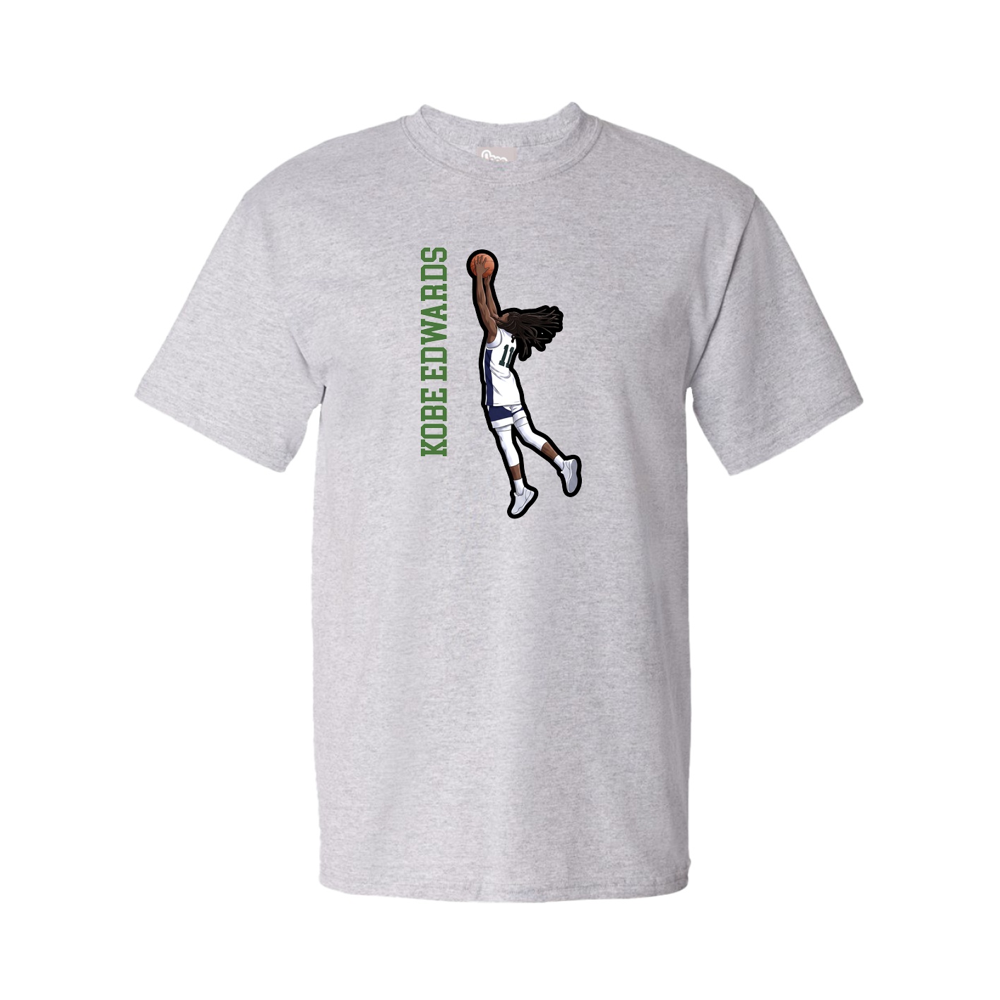 Tee — Name Vertical in Grey