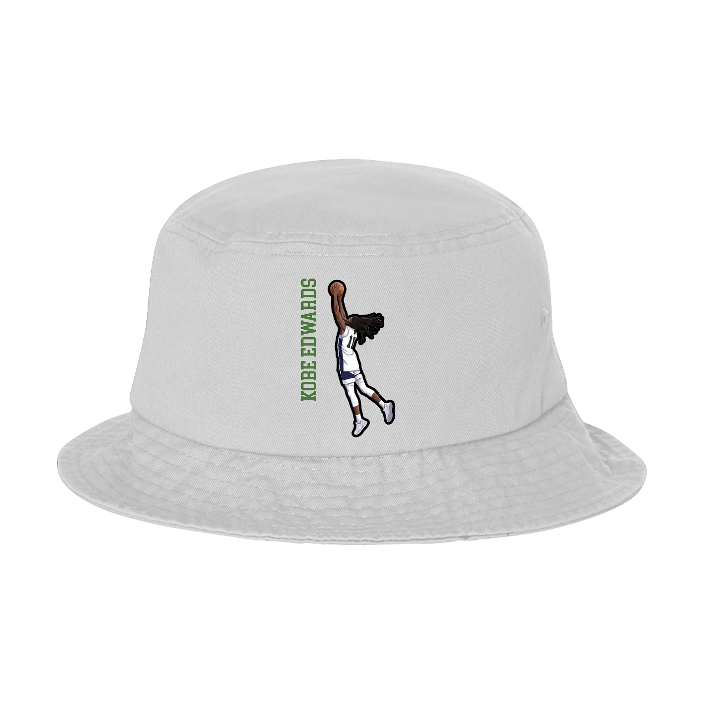 Bucket Cap — Name Vertical in White
