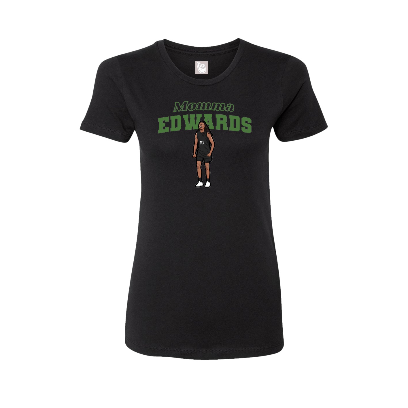 Womens Tee — Mothers Day Block in Black