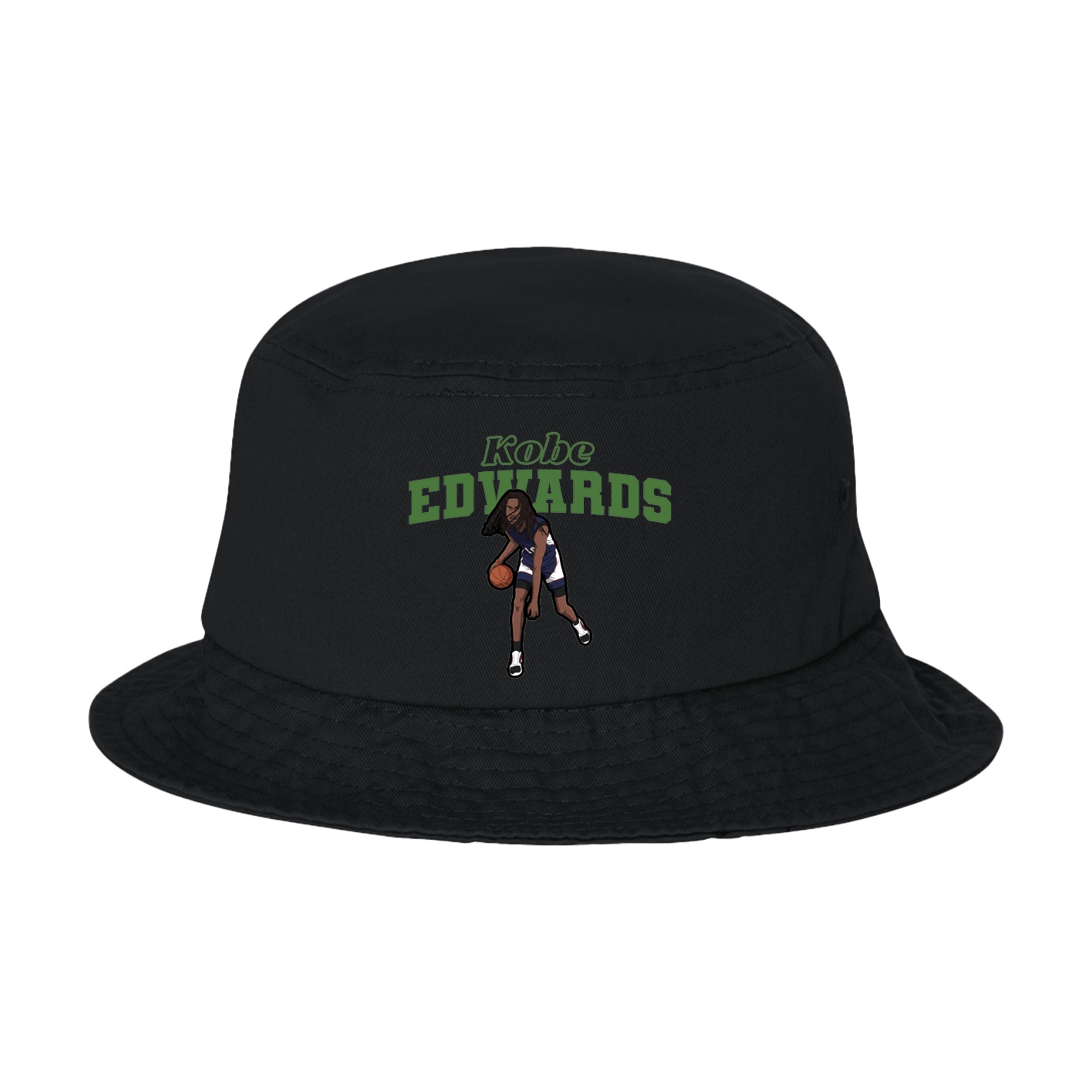 Bucket Cap — Name Arch in Black
