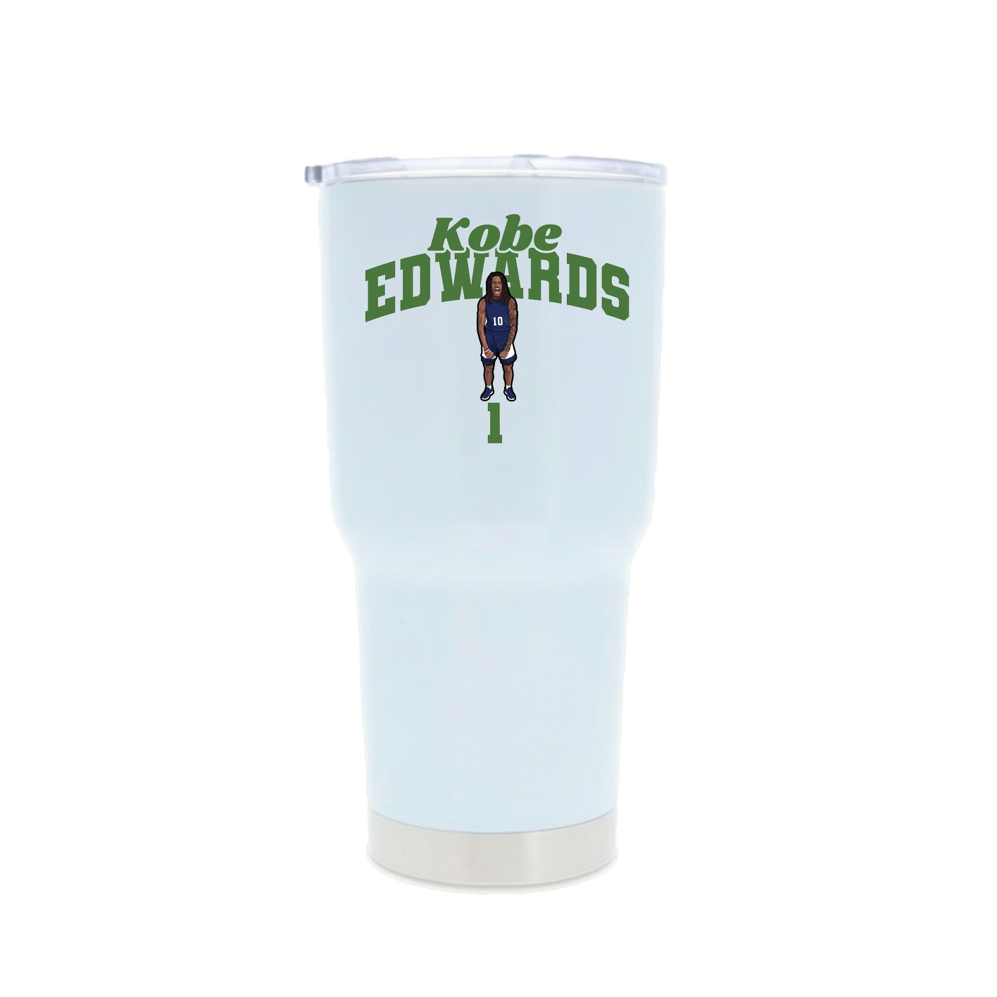 30oz Stainless Steel Tumbler — Signature Arch in White