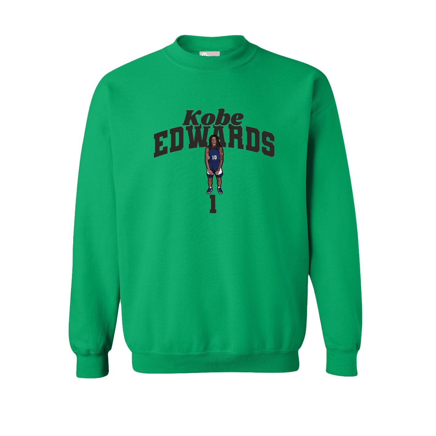Fleece Crew — Signature Arch in Green