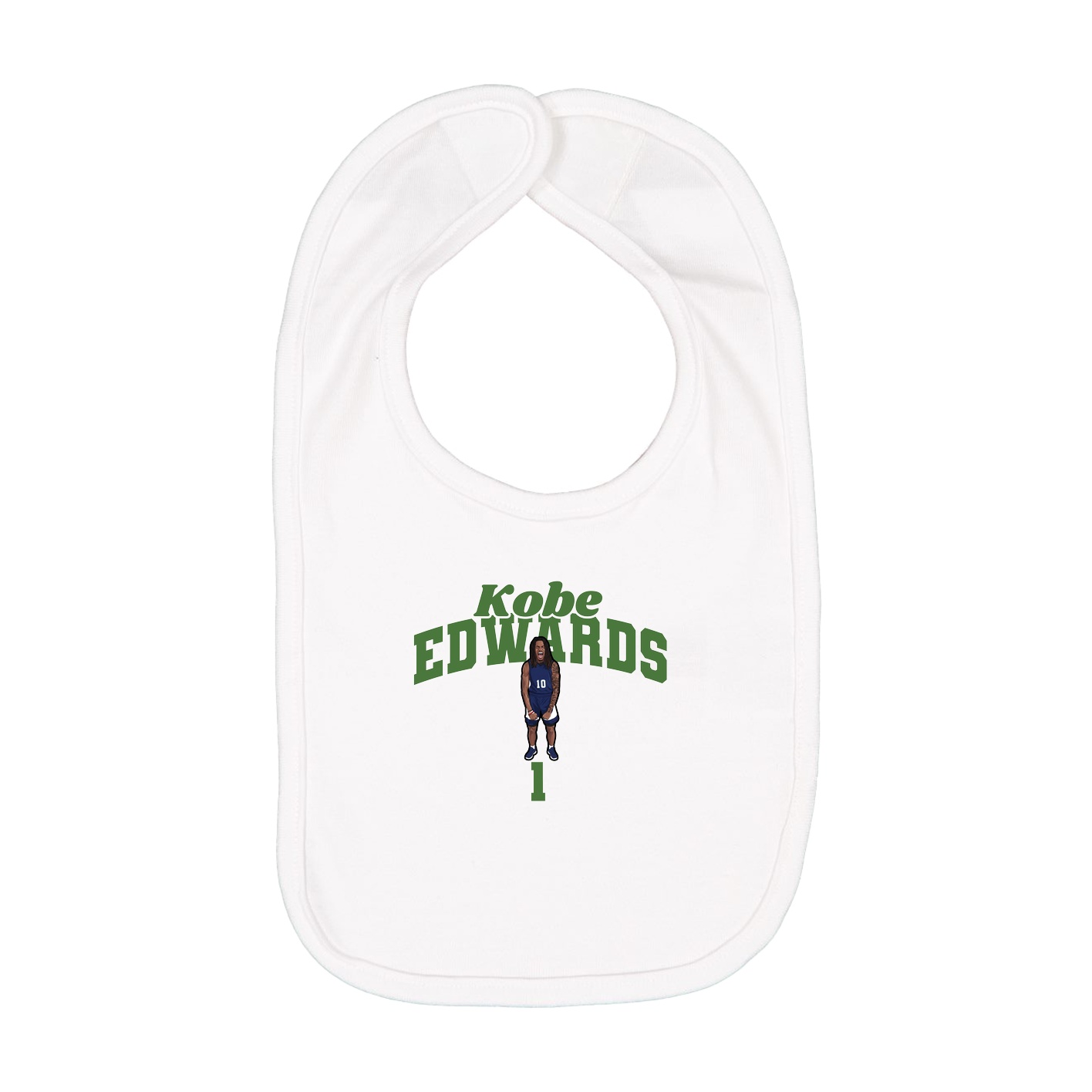 Infant Bib — Signature Arch in White