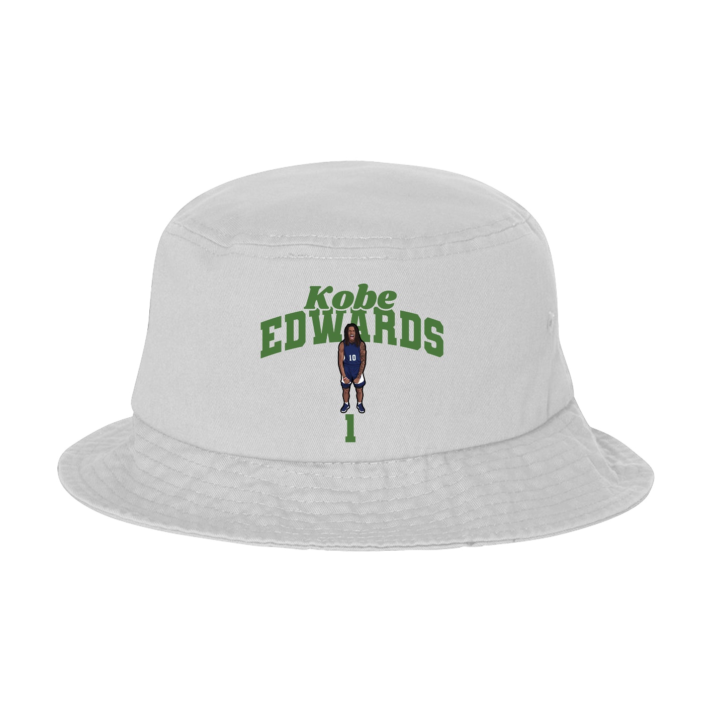 Bucket Cap — Signature Arch in White