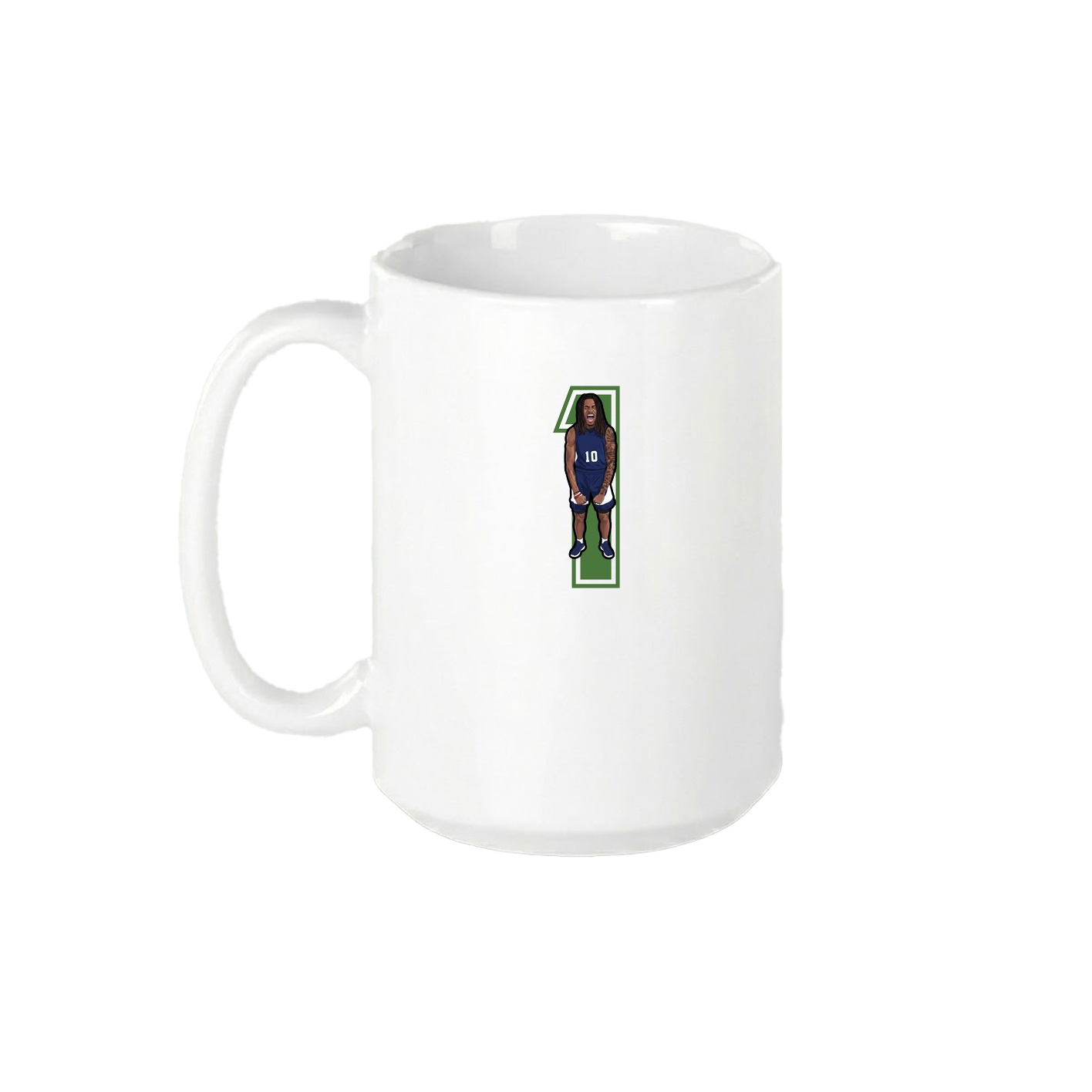 15oz Coffee Mug — Number in White