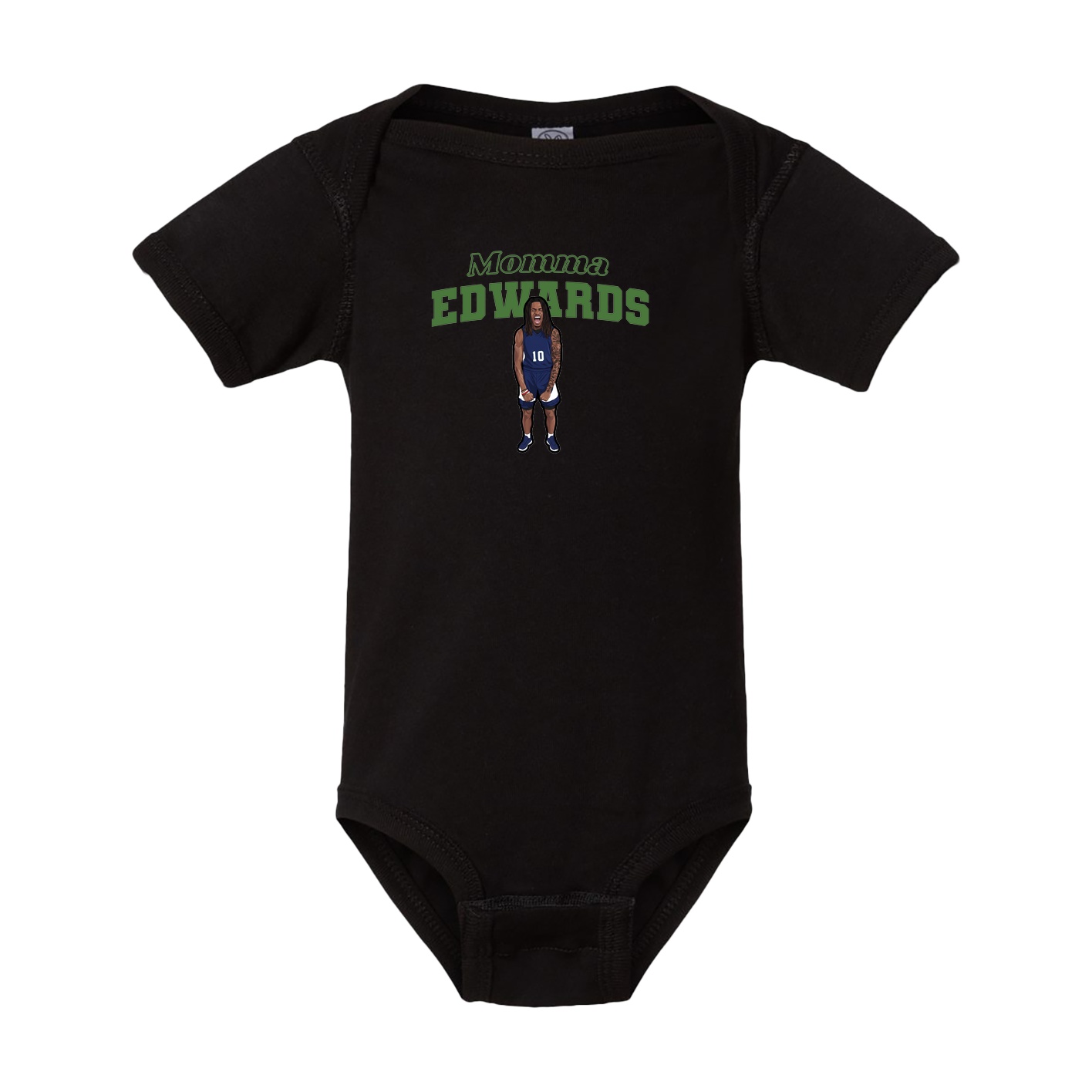 Baby Onesie — Mothers Day Block in Black
