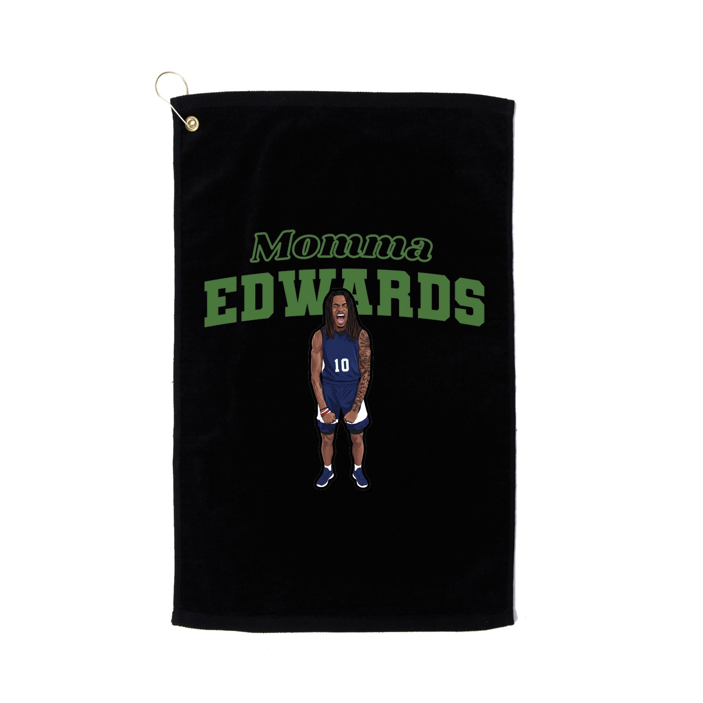 Golf Towel — Mothers Day Block in Black