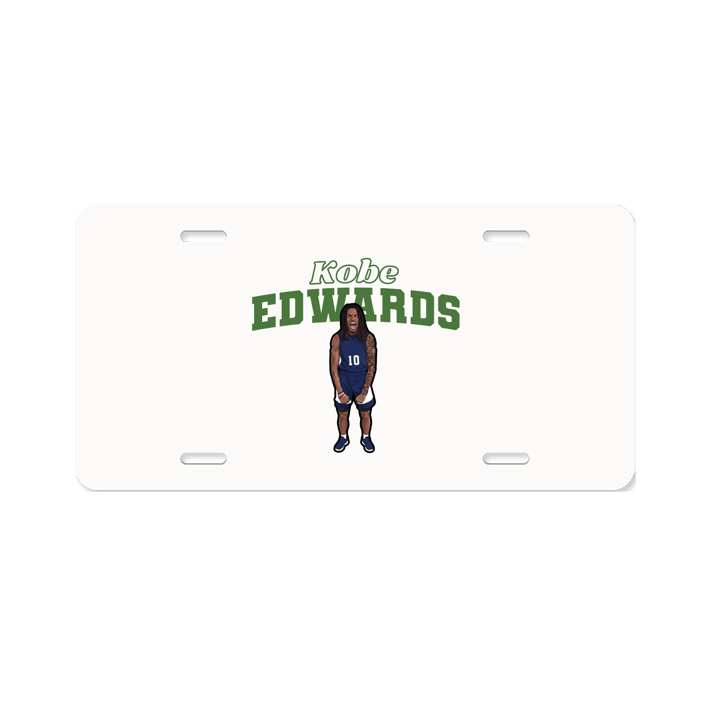 License Plate — Name Arch in Classic