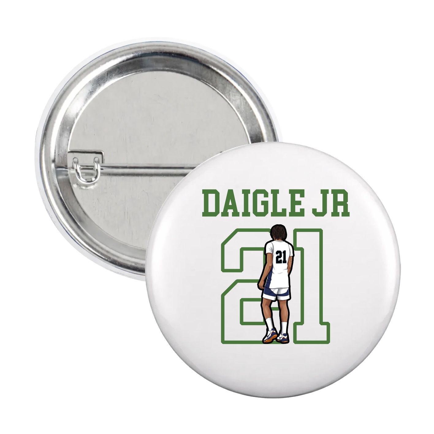 Game Day Button — Shirsey in White
