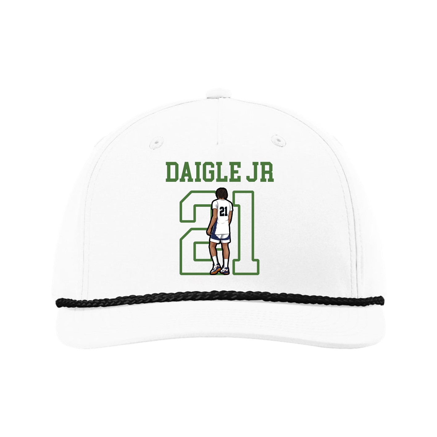 Five-Panel Classic Rope Cap — Shirsey in White