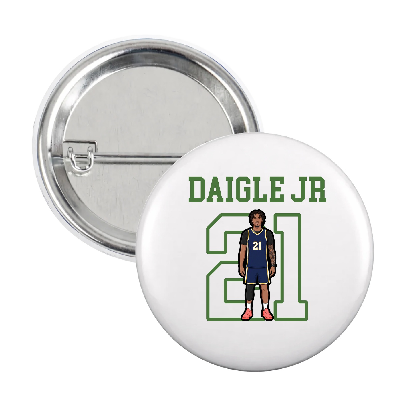 Game Day Button — Shirsey in White