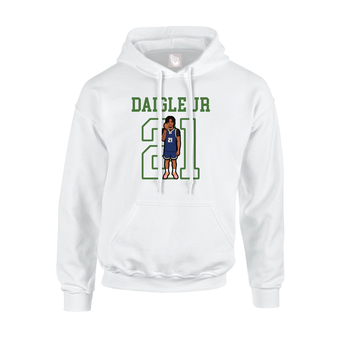 Hoodie — Shirsey in White