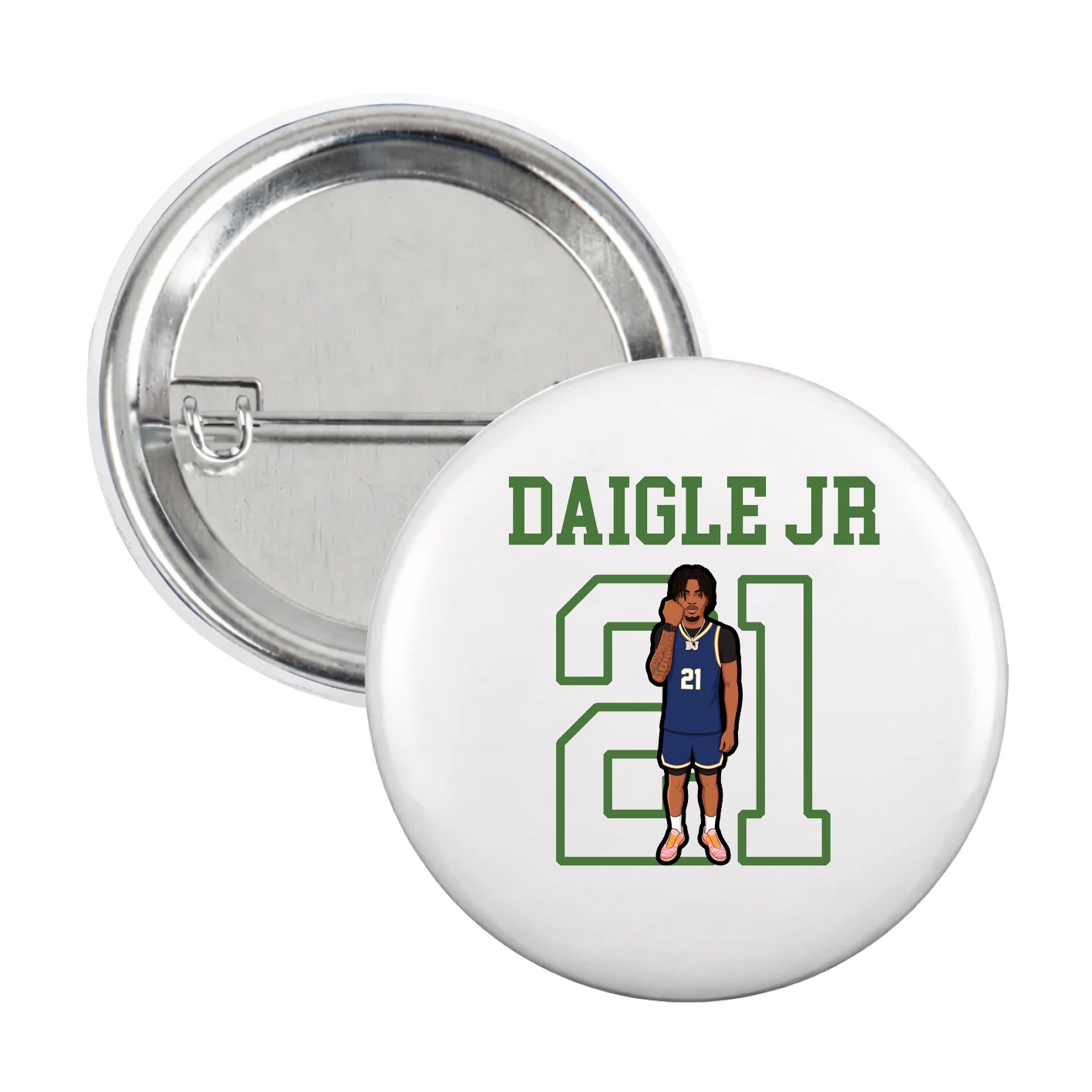 Game Day Button — Shirsey in White