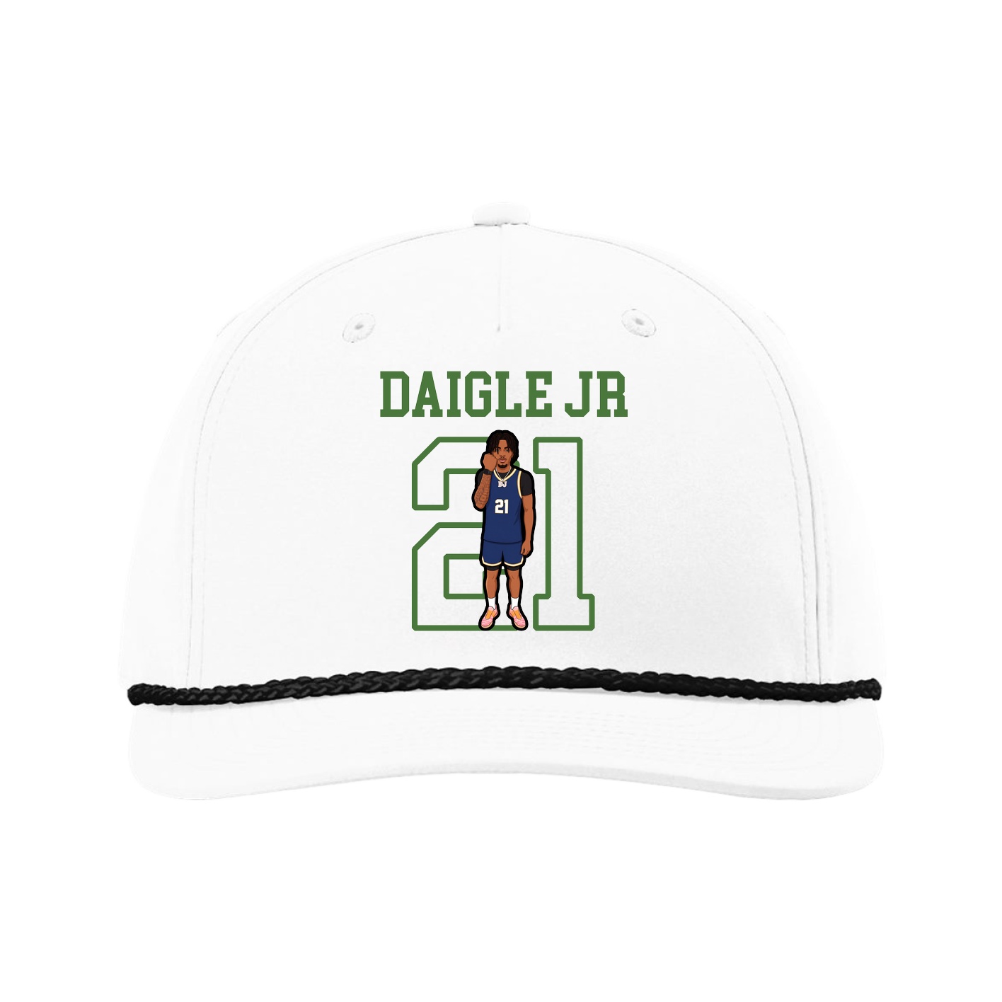 Five-Panel Classic Rope Cap — Shirsey in White