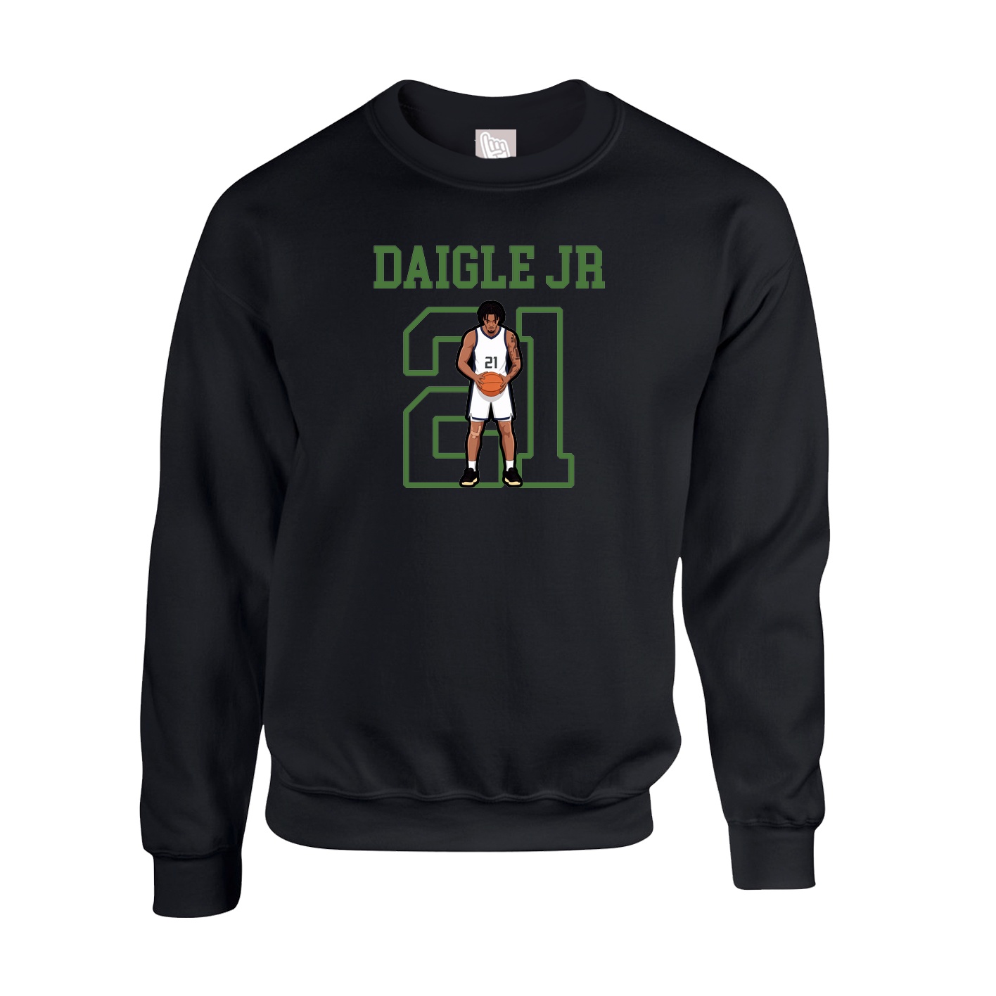 Fleece Crew — Shirsey in Black