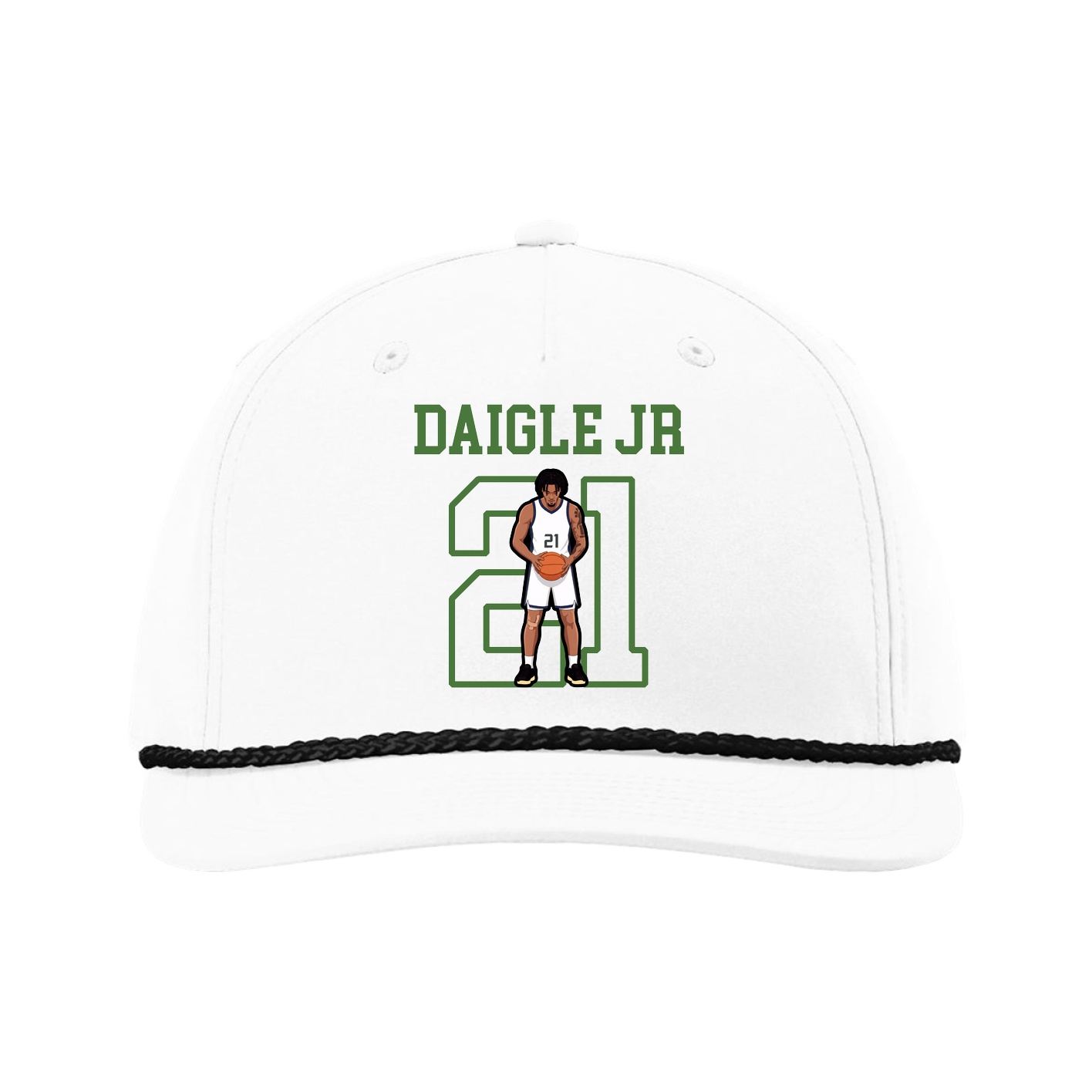 Five-Panel Classic Rope Cap — Shirsey in White