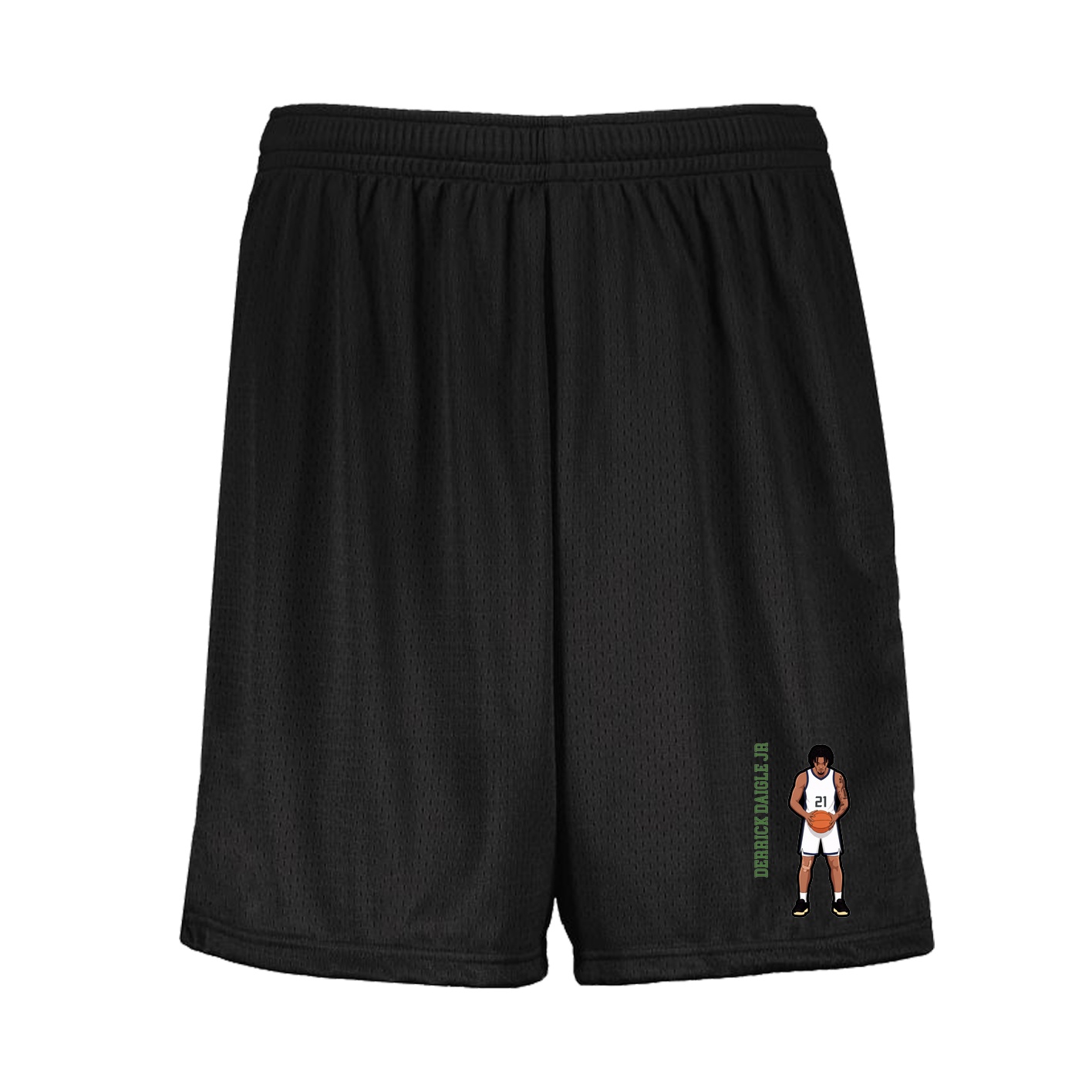 Shorts — Name Vertical in Black