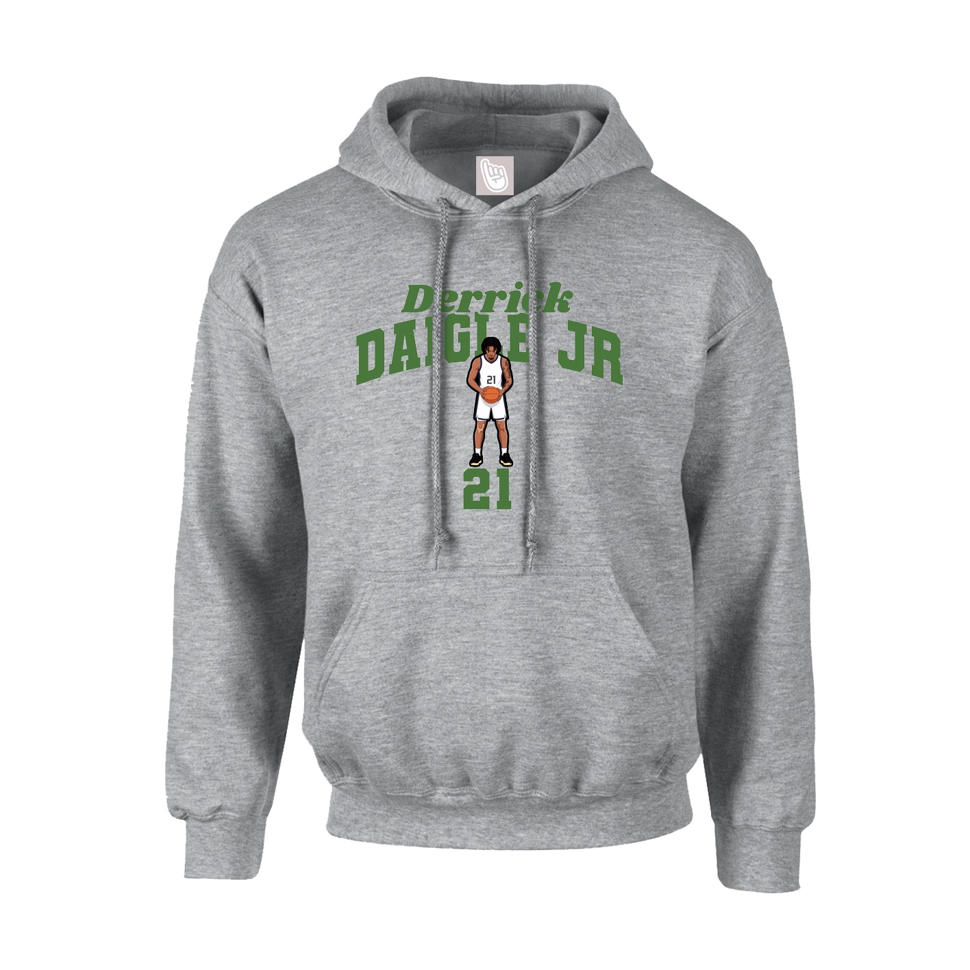Youth Hoodie — Signature Arch in Grey
