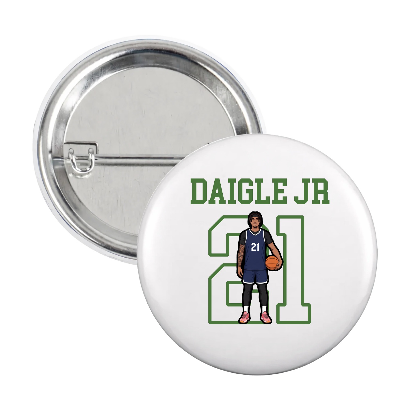 Game Day Button — Shirsey in White