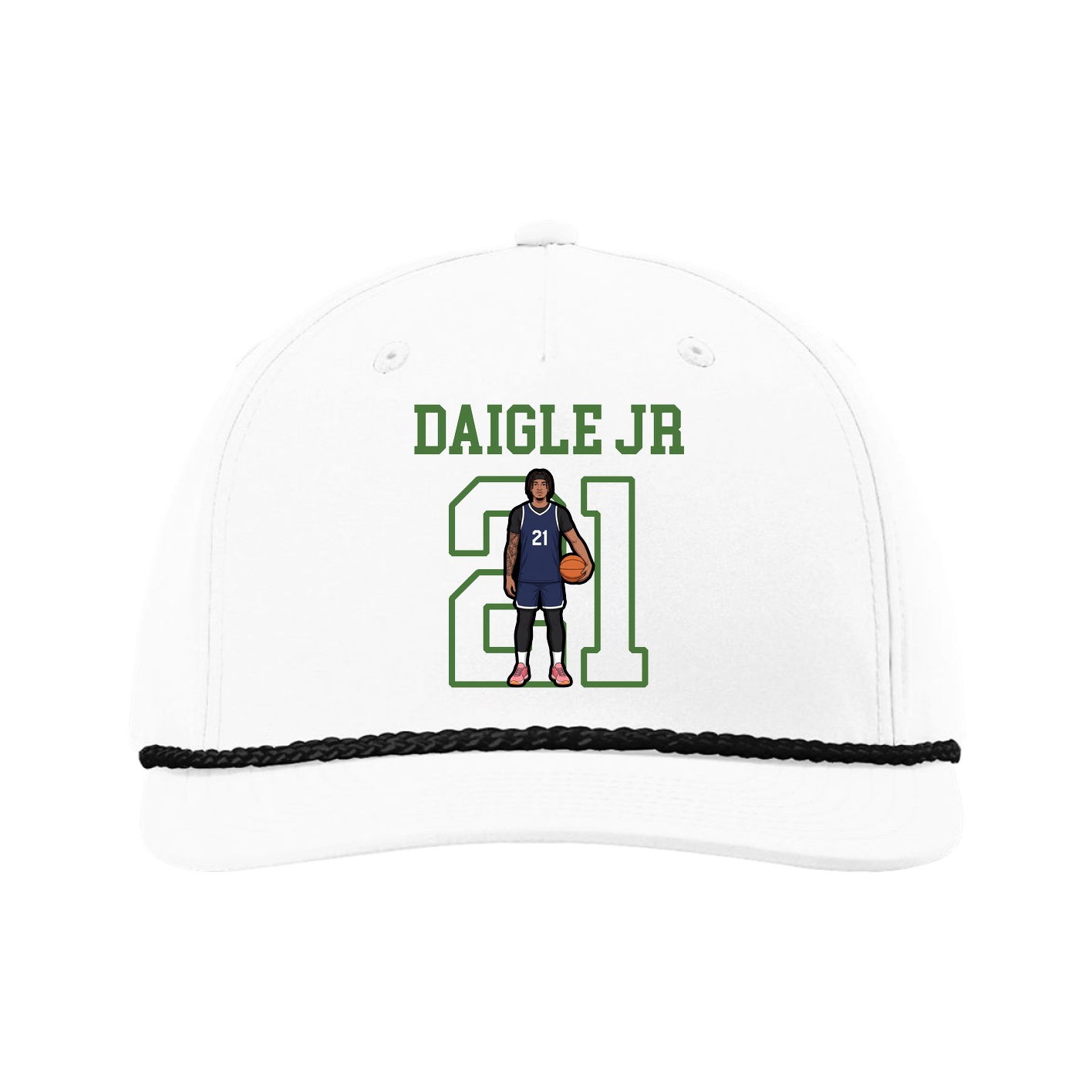 Five-Panel Classic Rope Cap — Shirsey in White