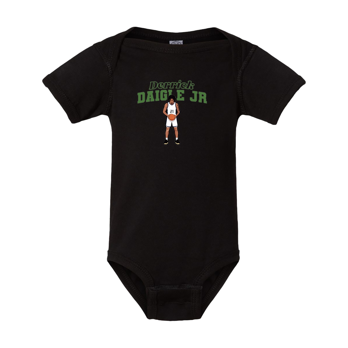 Baby Onesie — Name Arch in Black
