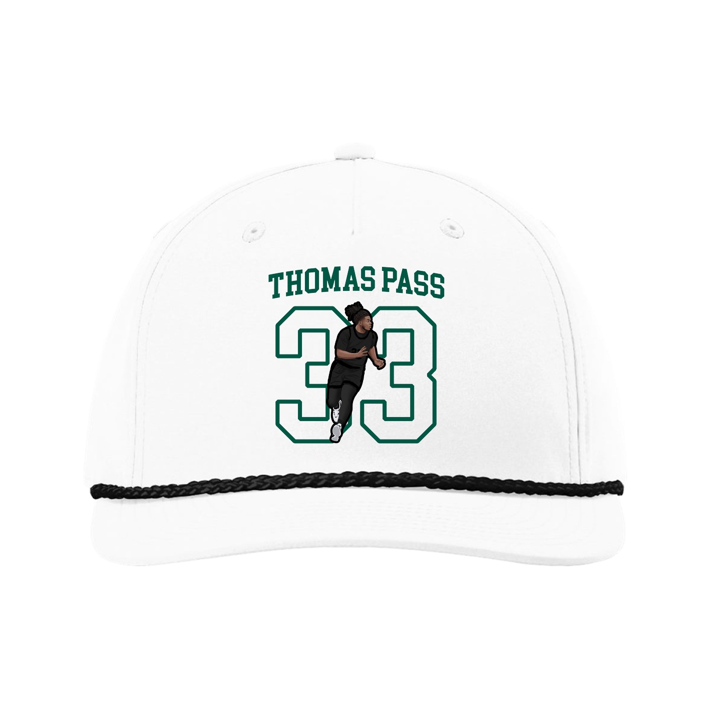 Five-Panel Classic Rope Cap — Shirsey in White
