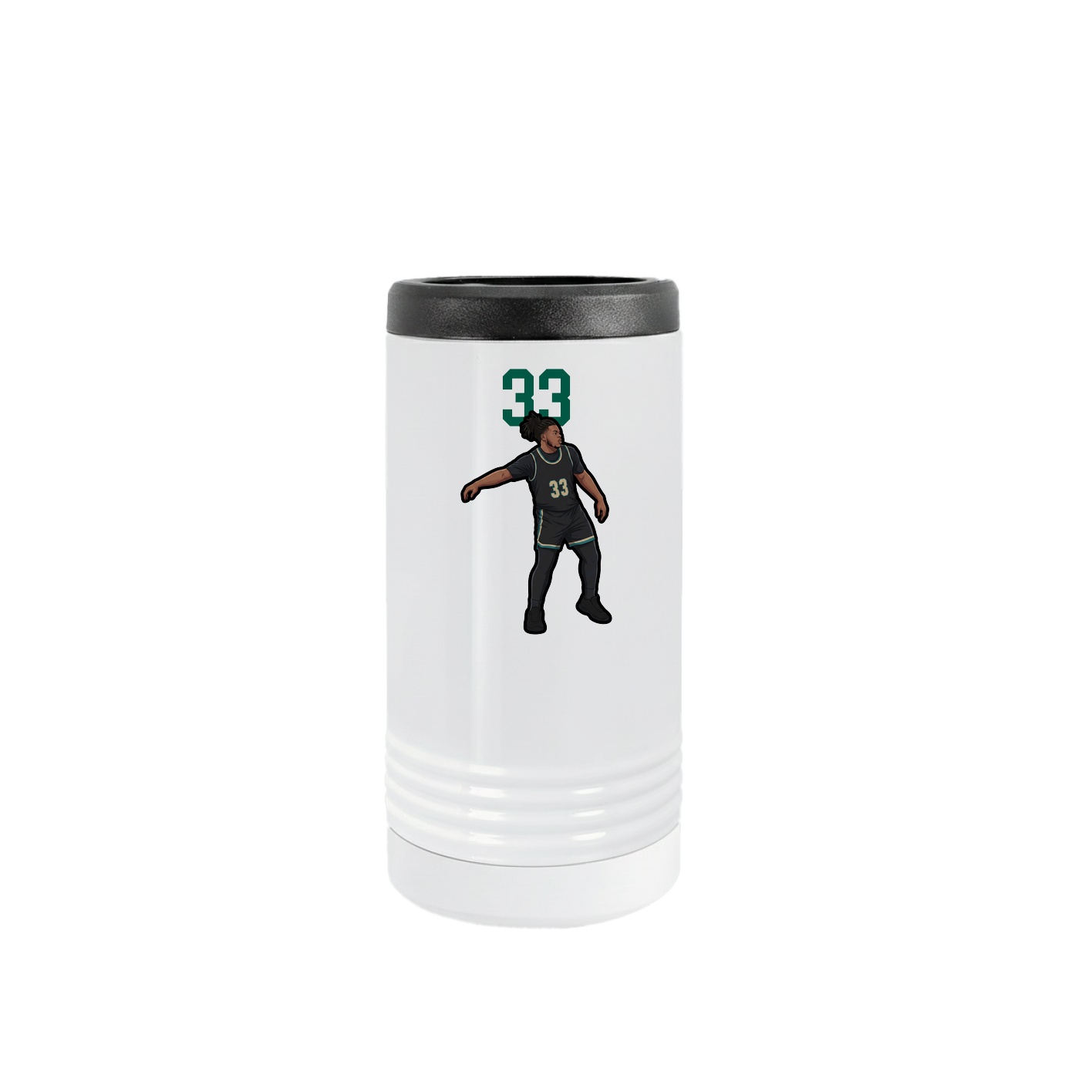 Slim Beverage Holder — Number Top in White