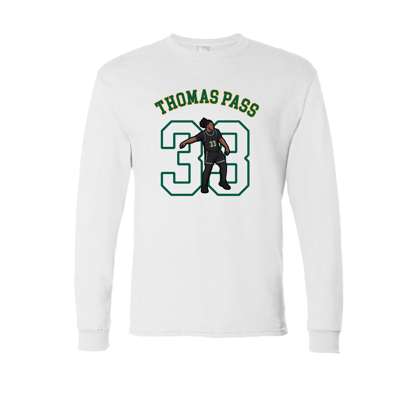 Long Sleeve Tee — Shirsey Arch in White