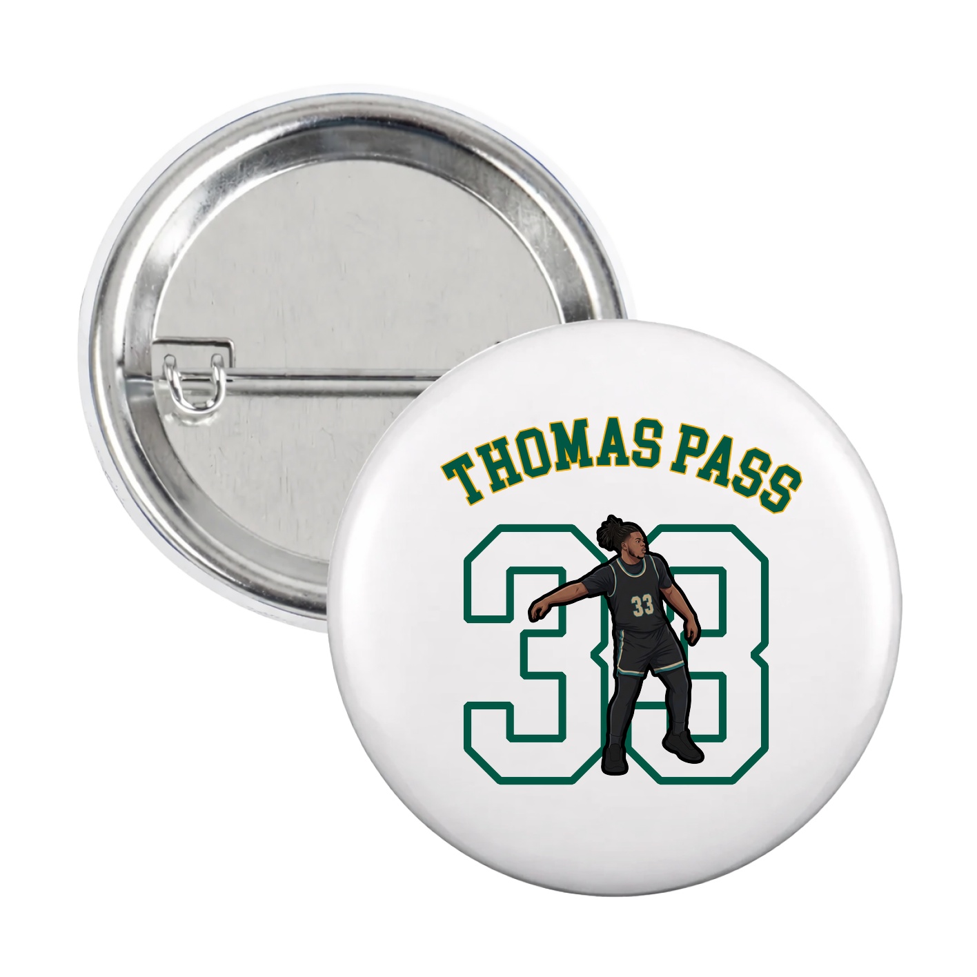 Game Day Button — Shirsey Arch in White
